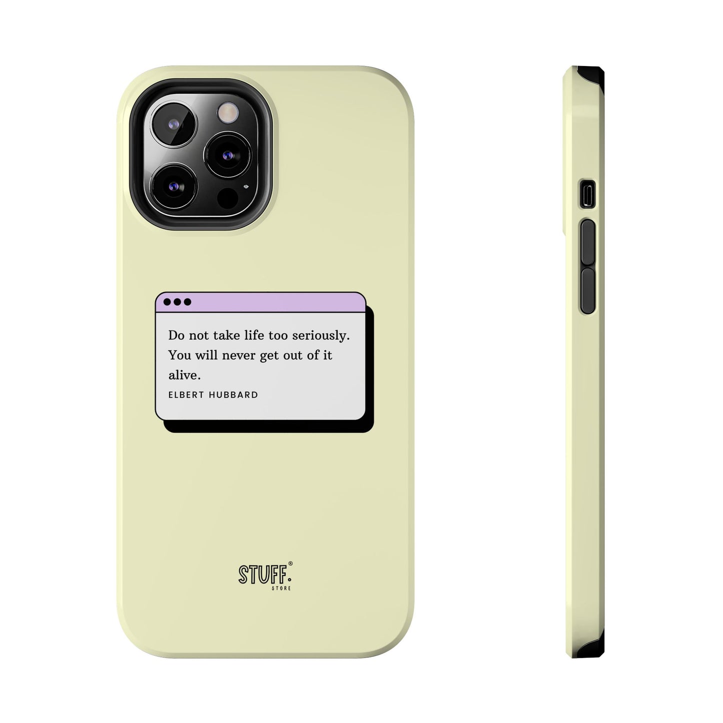 Window Case | Coque résistante à double protection avec citation – Design minimal & message puissant