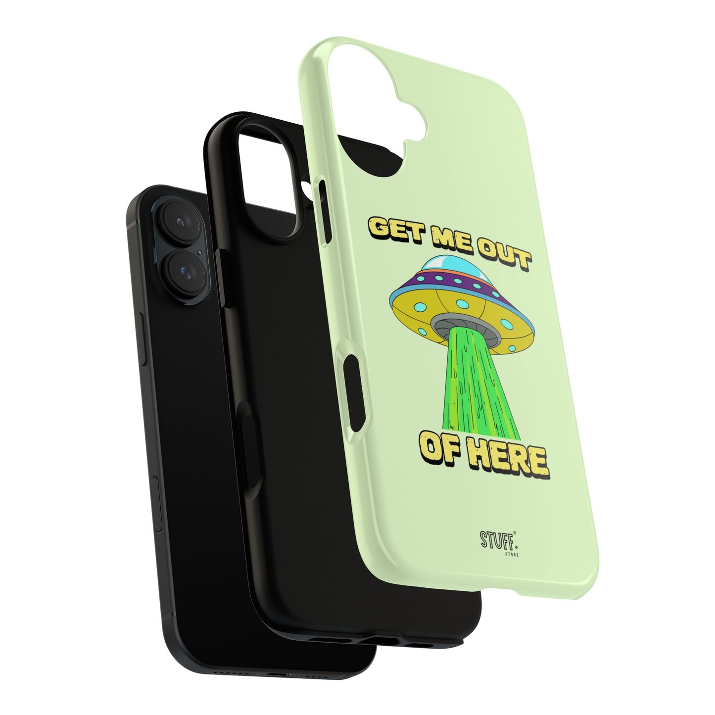 Get Me Out of Here | Coque résistante anti-choc — Vert Menthe