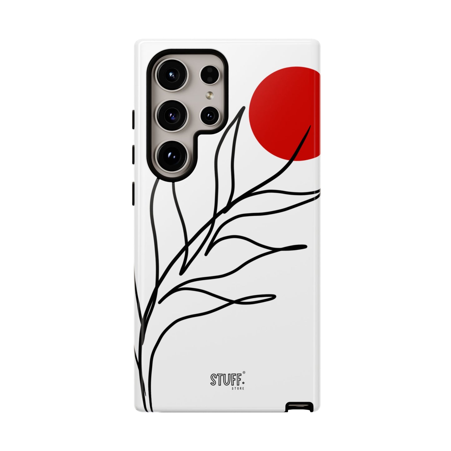 Red Sun Case | Coque résistante double protection avec Design Minimaliste