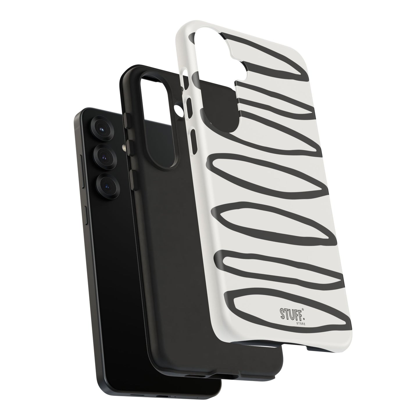 Loopy Case | Coque résistante double protection - Motif cercles abstraits