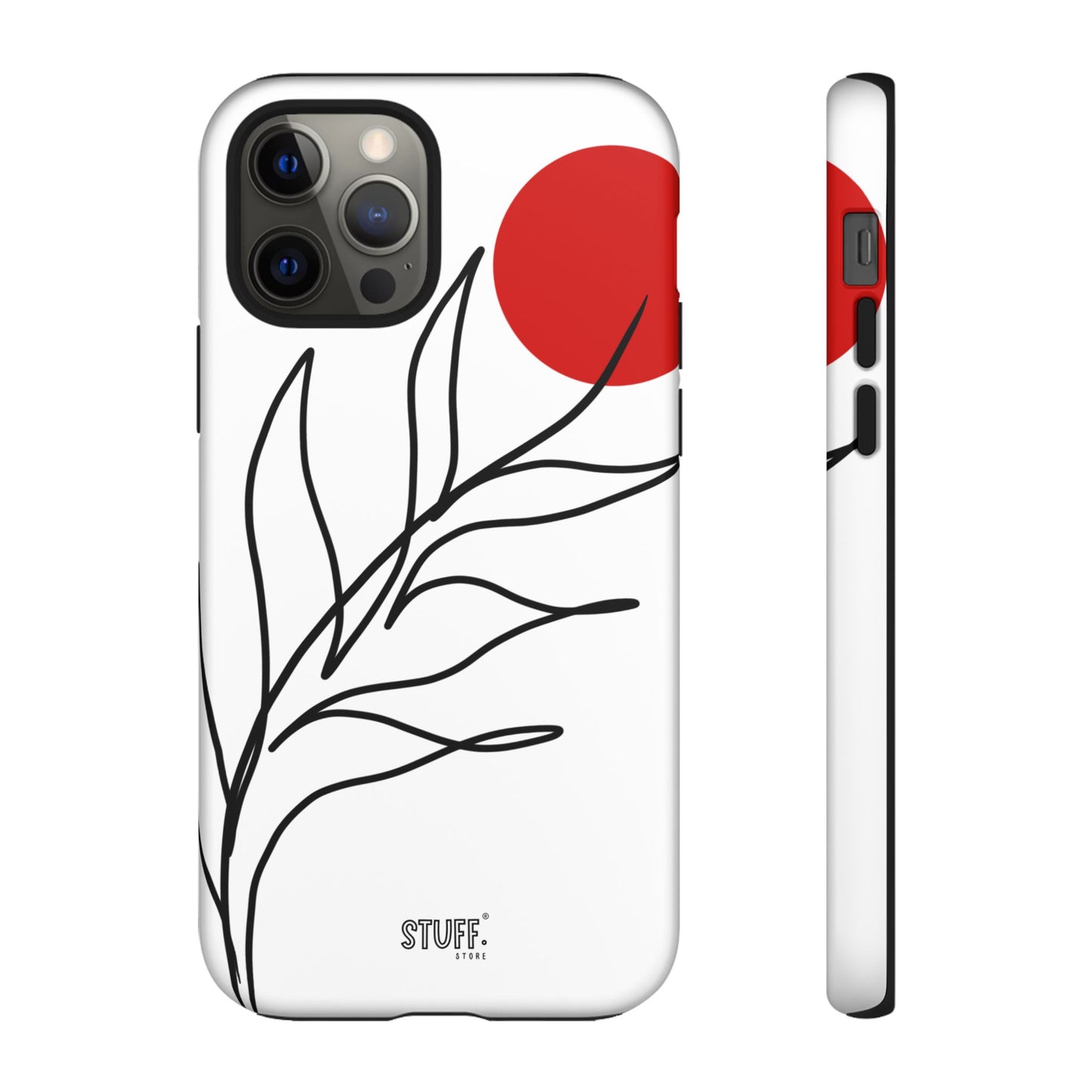 Red Sun Case | Coque résistante double protection avec Design Minimaliste
