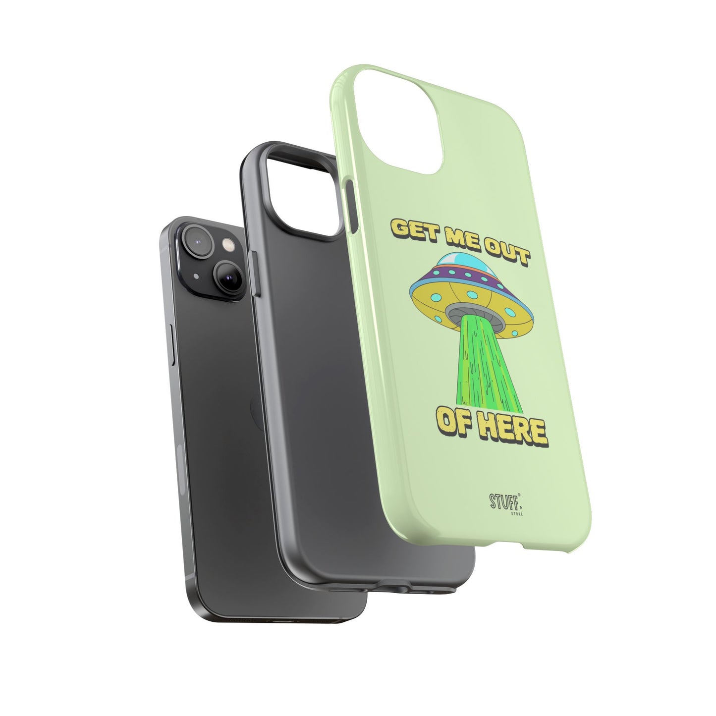 Get Me Out of Here | Coque résistante anti-choc — Vert Menthe