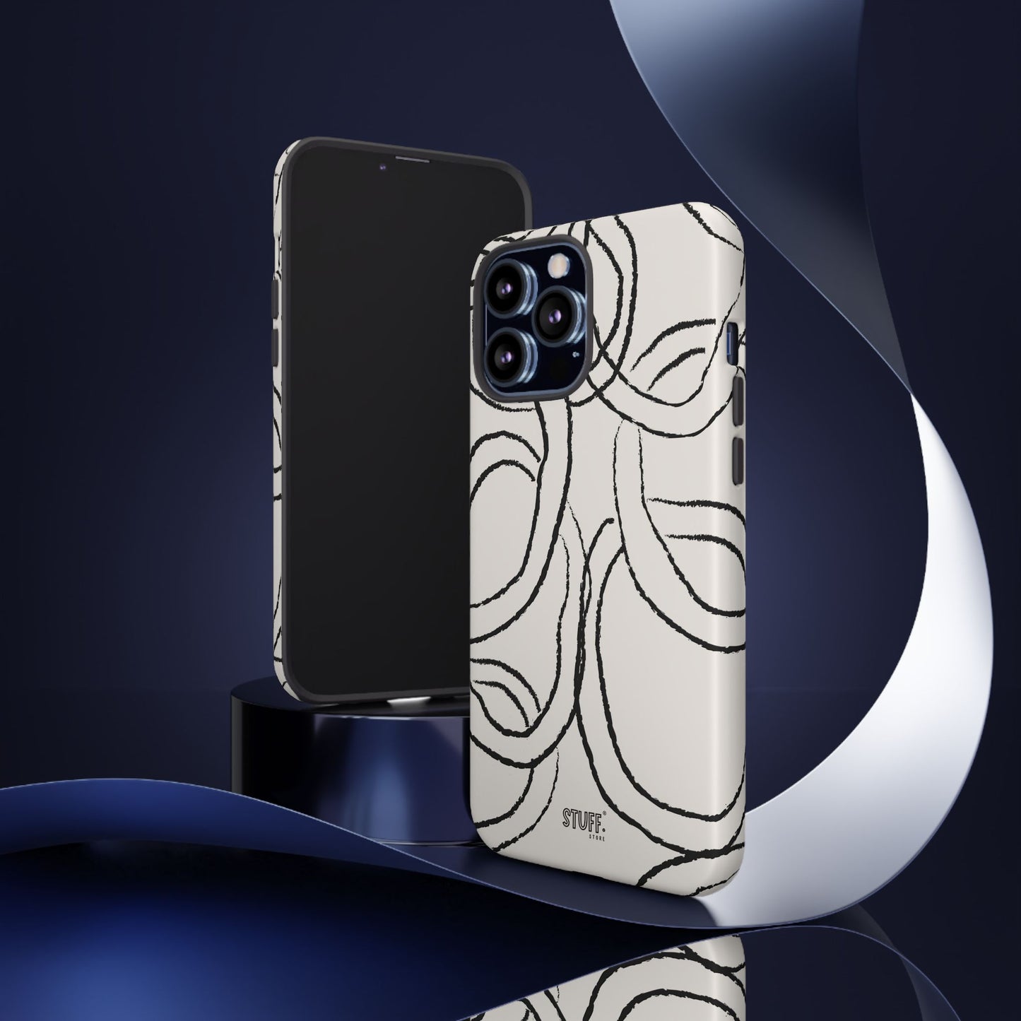 Doodly Case | Coque résistante double protection avec Design Gribouillis Minimaliste