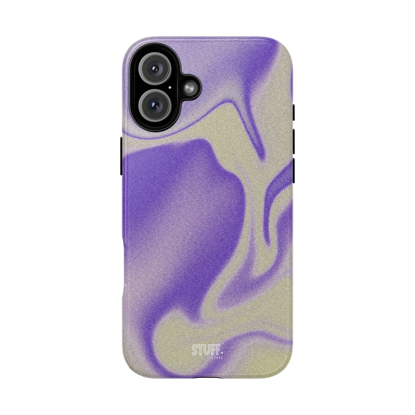 Swirly Case | Coque résistante double protection - Motif vague pourpre