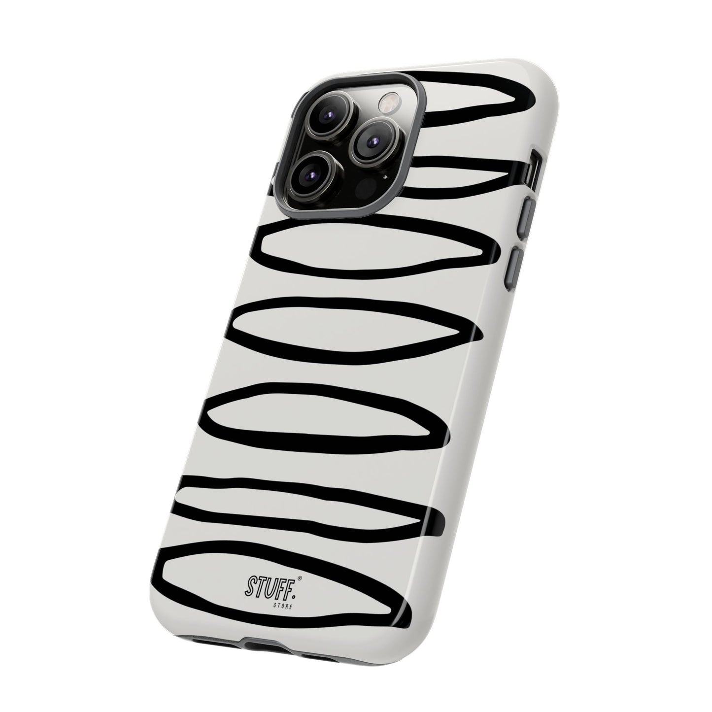 Loopy Case | Coque résistante double protection - Motif cercles abstraits