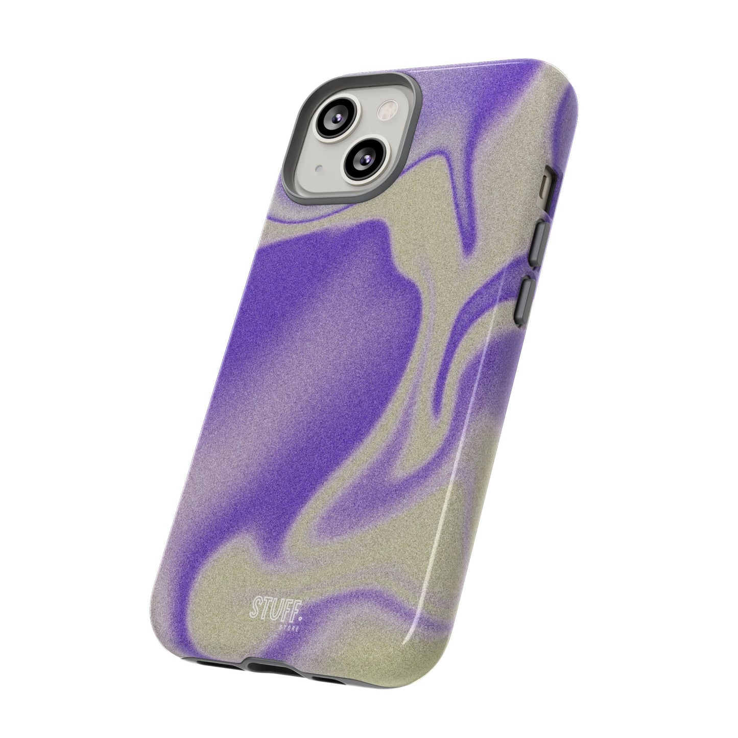 Swirly Case | Coque résistante double protection - Motif vague pourpre