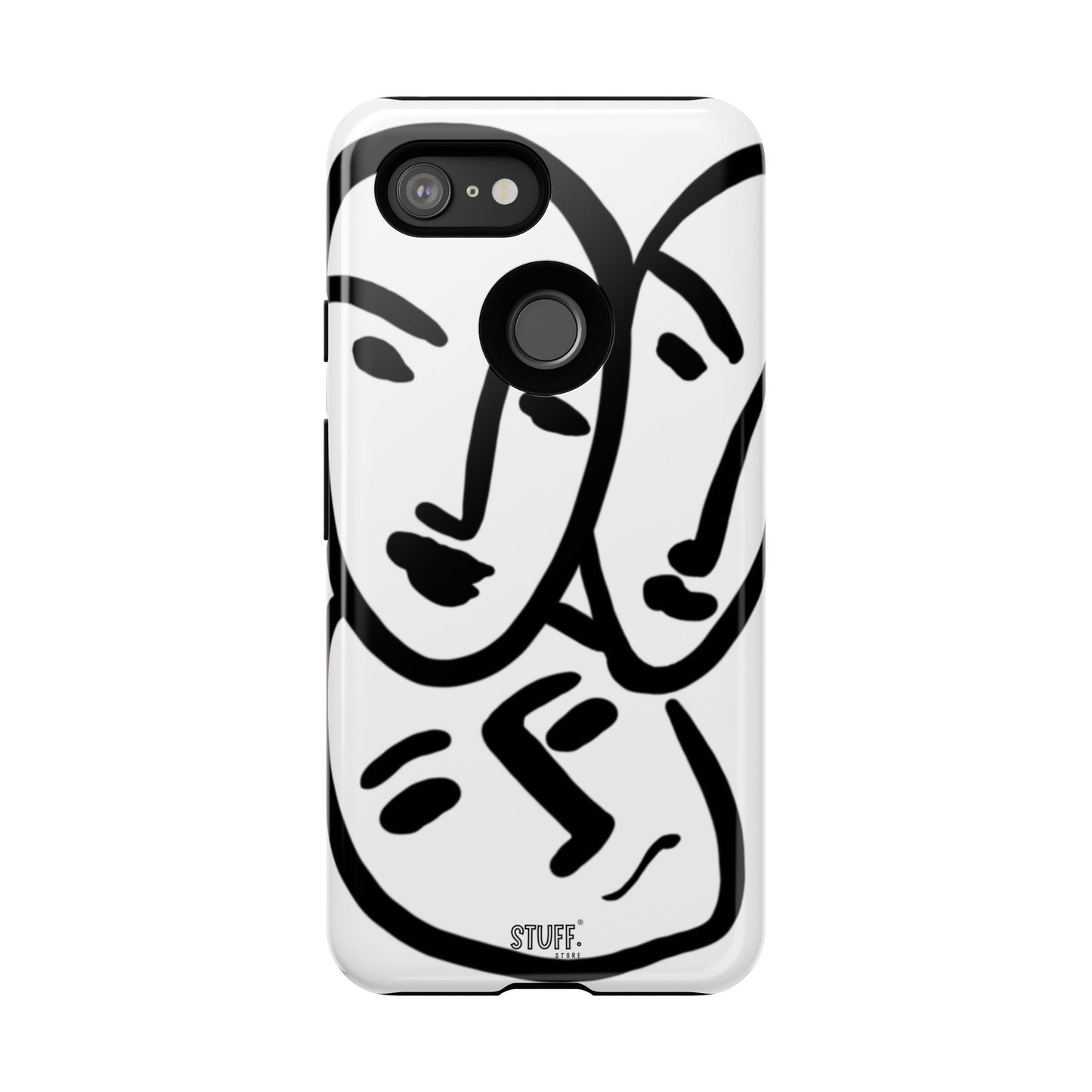 Les Trois Visages | Coque résistante double protection — inspiration Matisse
