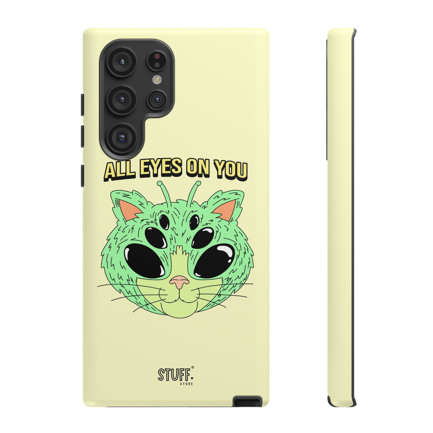 All Eyes on You Case | Coque résistante double protection avec Design Alien drôle