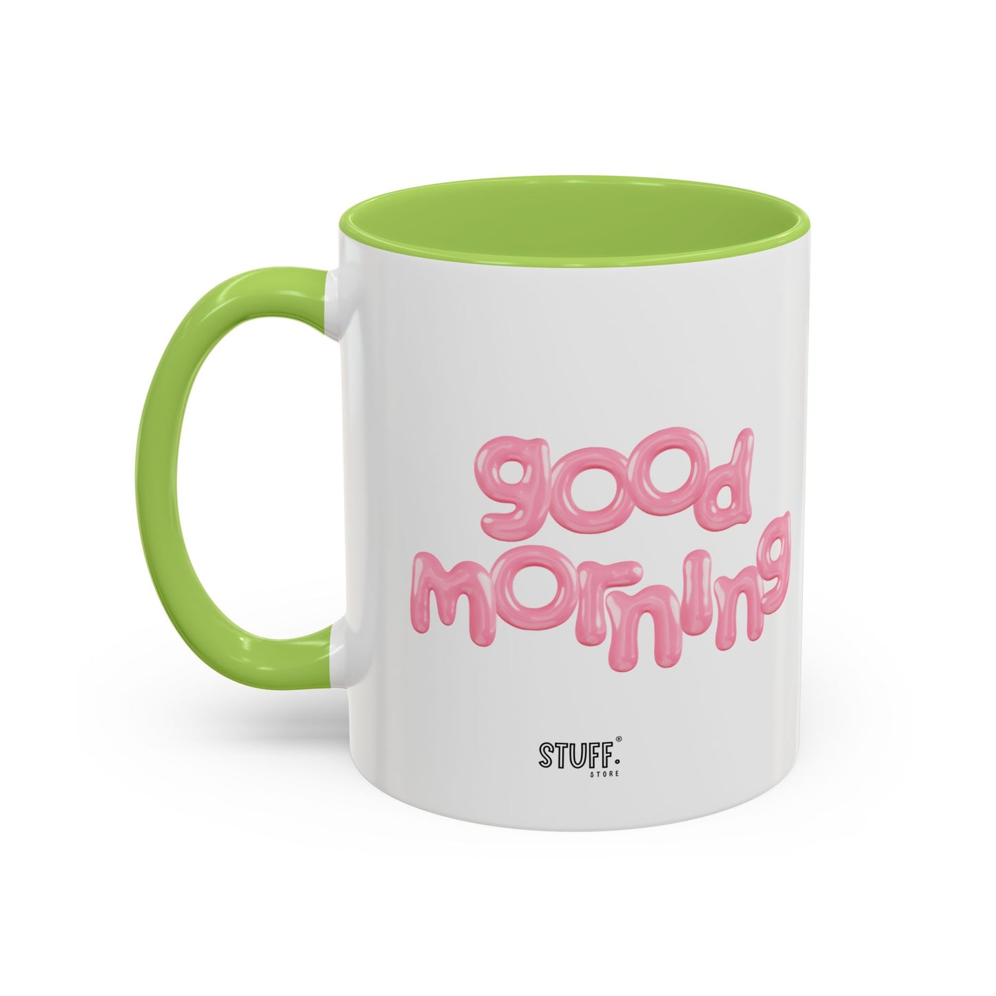 Balloon Cup | Two-tone ceramic mug with "balloon" lettering - 330ml