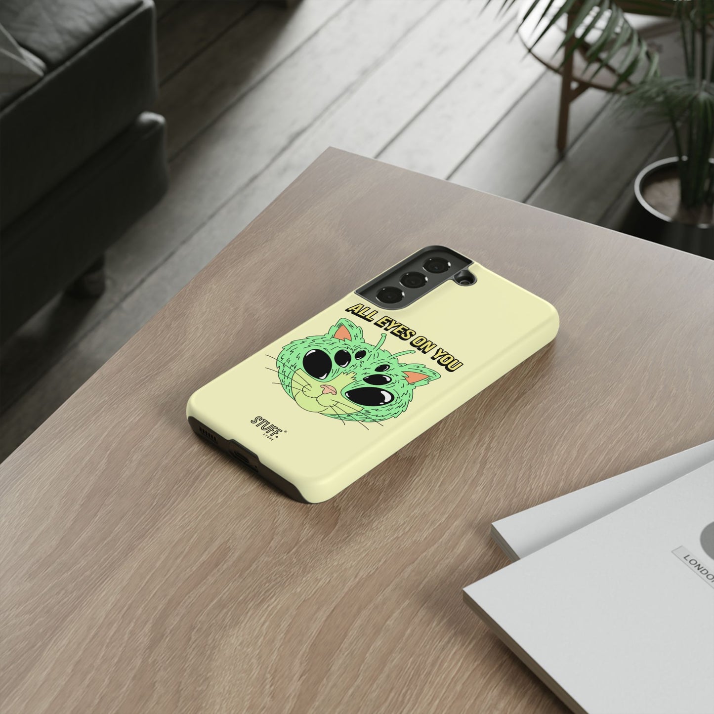 All Eyes on You Case | Coque résistante double protection avec Design Alien drôle
