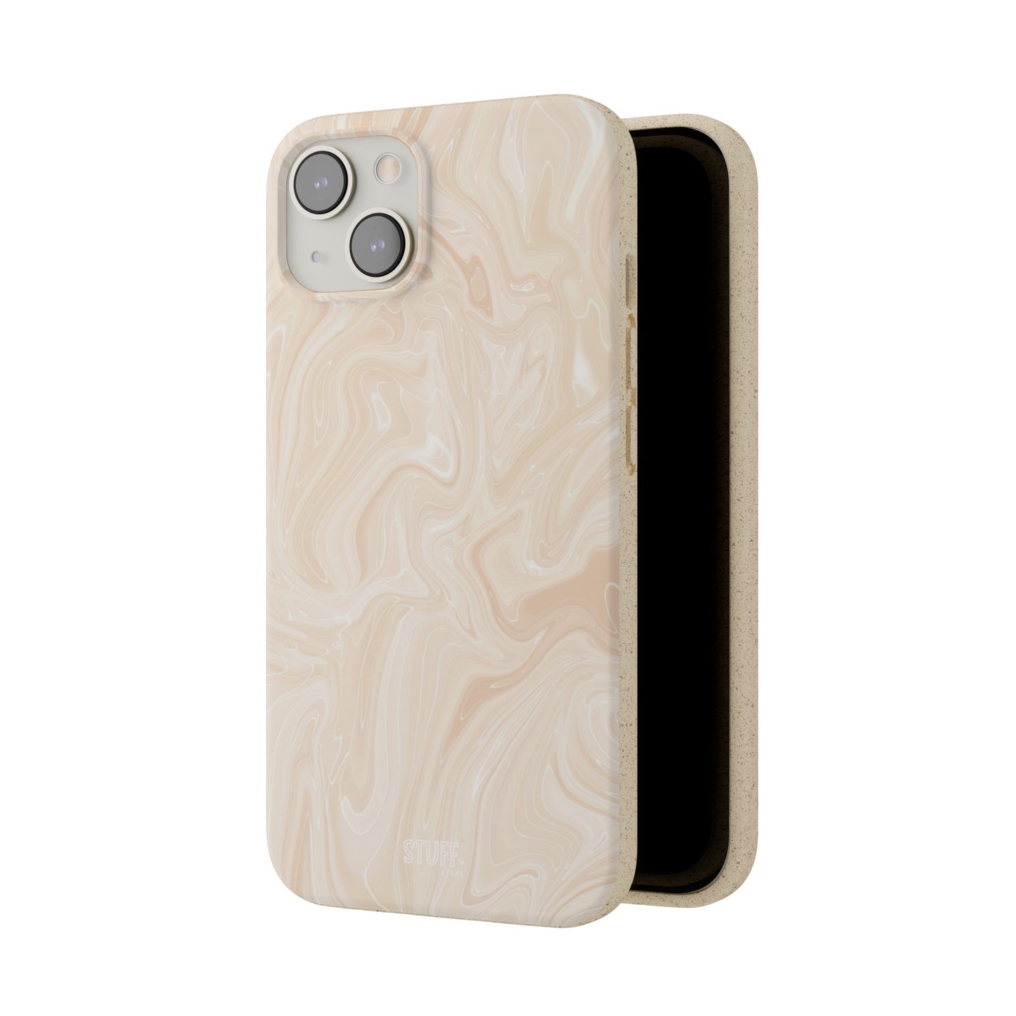 Liquid Marble Case | Coque Eco-Friendly en Bambou et Bioplastique Effet Marbré - Disponible avec Emballage Cadeau