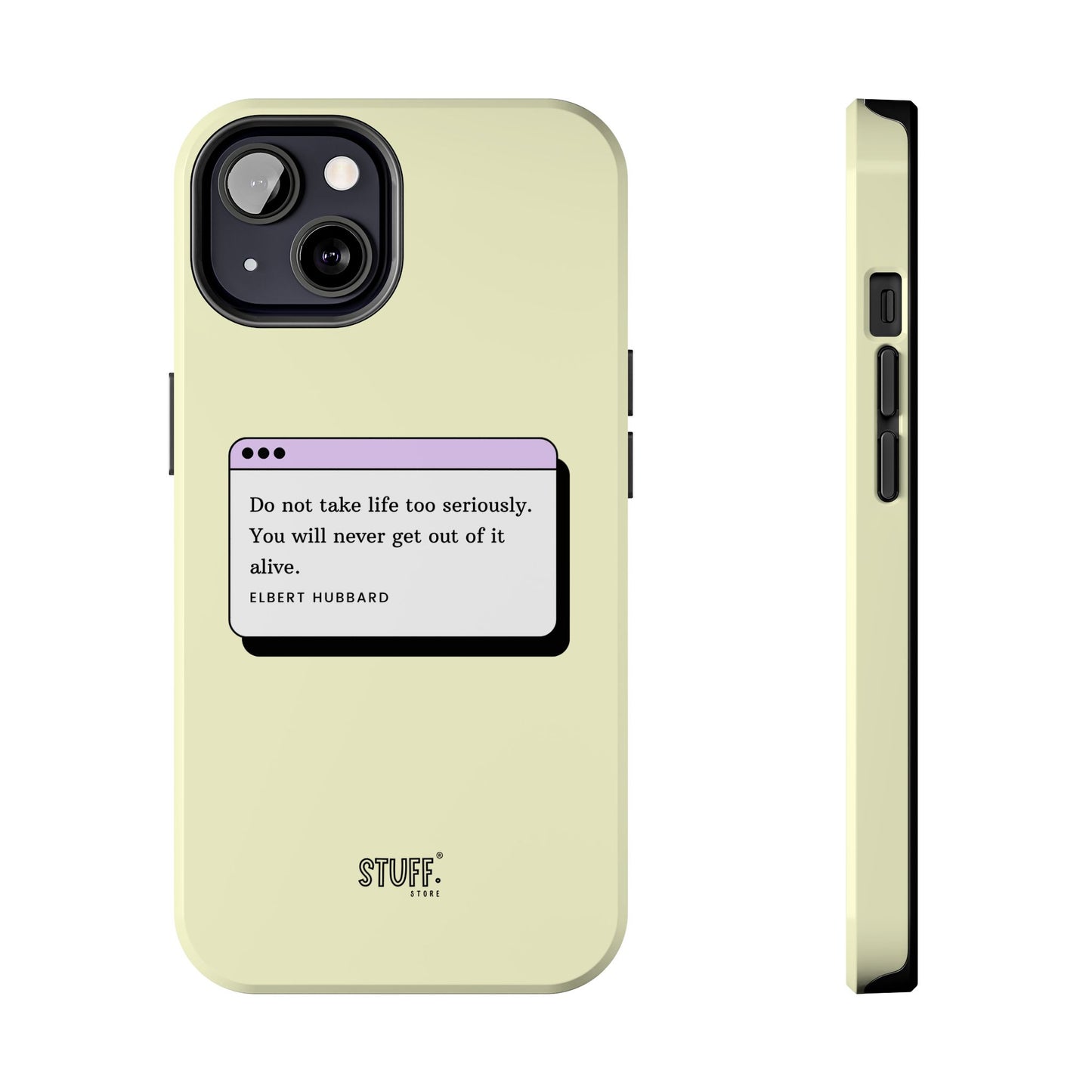 Window Case | Coque résistante à double protection avec citation – Design minimal & message puissant