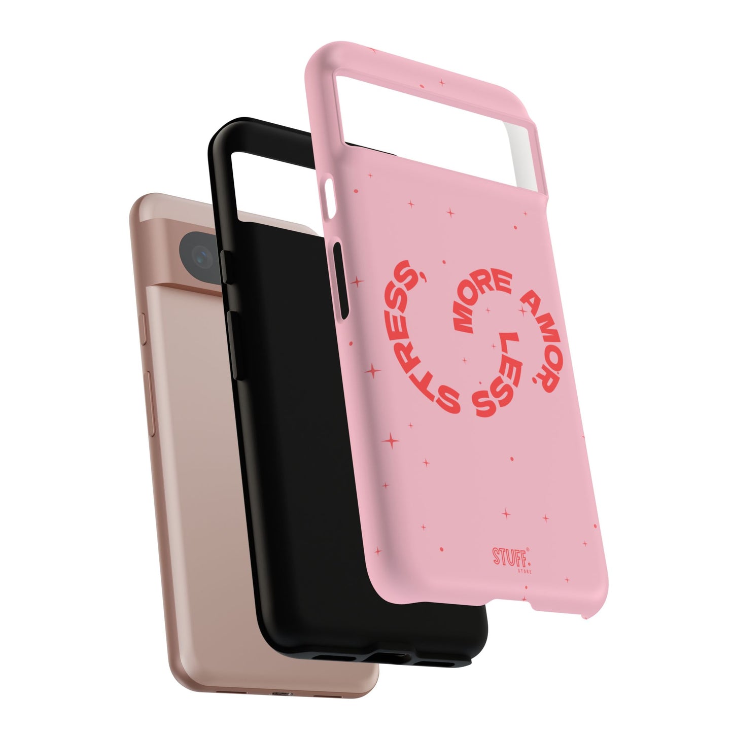 More Amor Case | Coque résistante double protection avec phrase Bienveillante