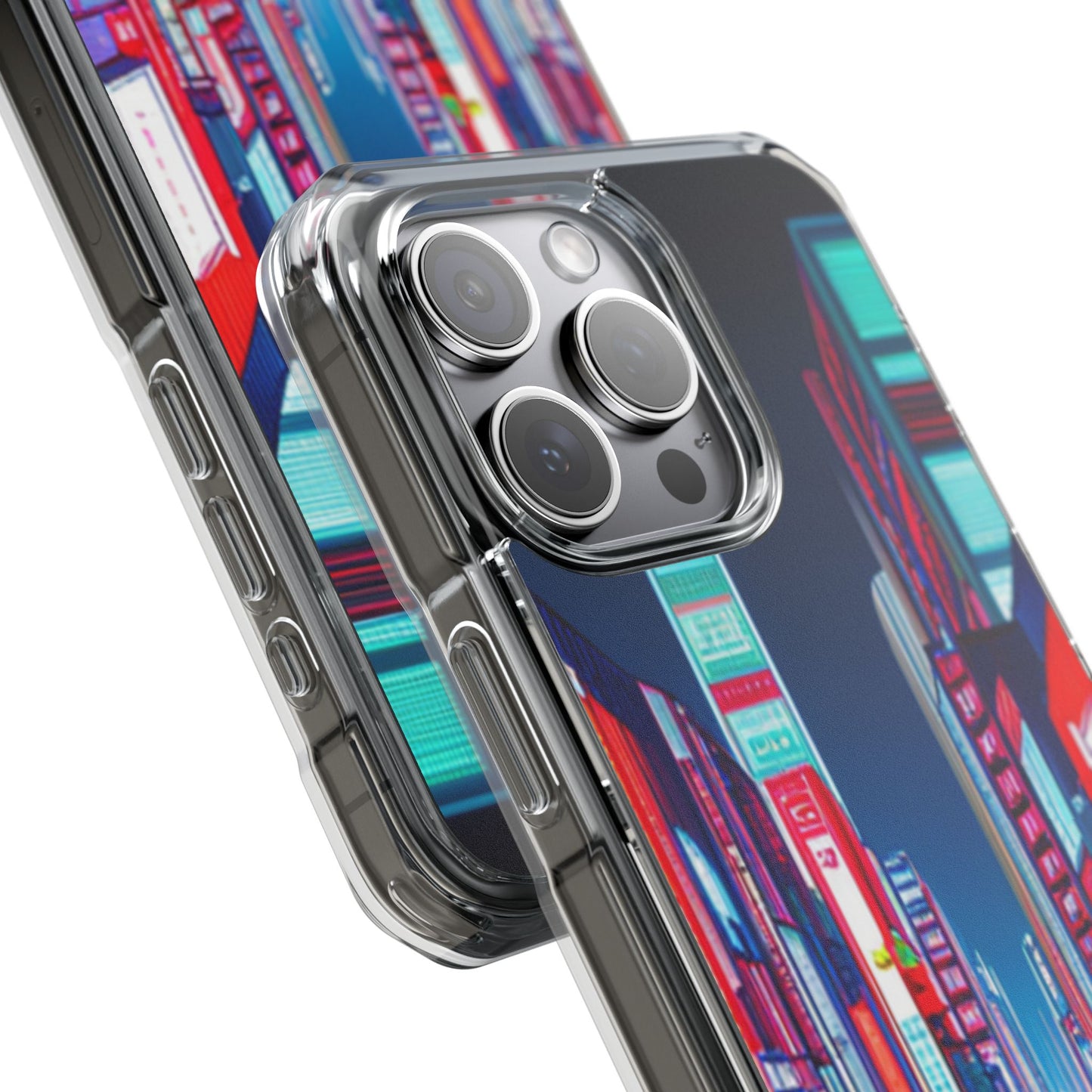 Cyber City Case | Coque transparente magnétique antichoc compatible MagSafe®