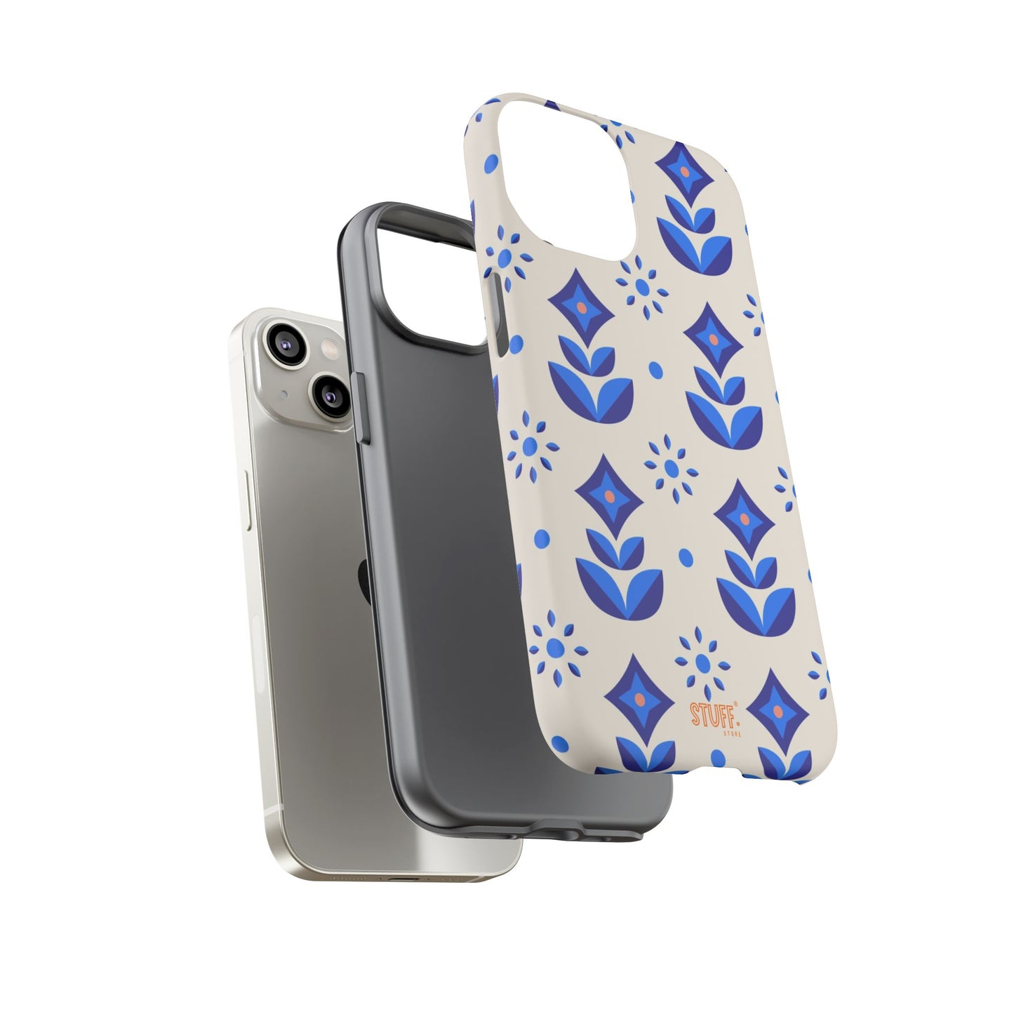 Floral Case | Coque résistante double protection avec Design Fleuri