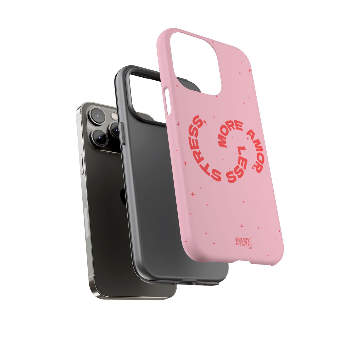 More Amor Case | Coque résistante double protection avec phrase Bienveillante
