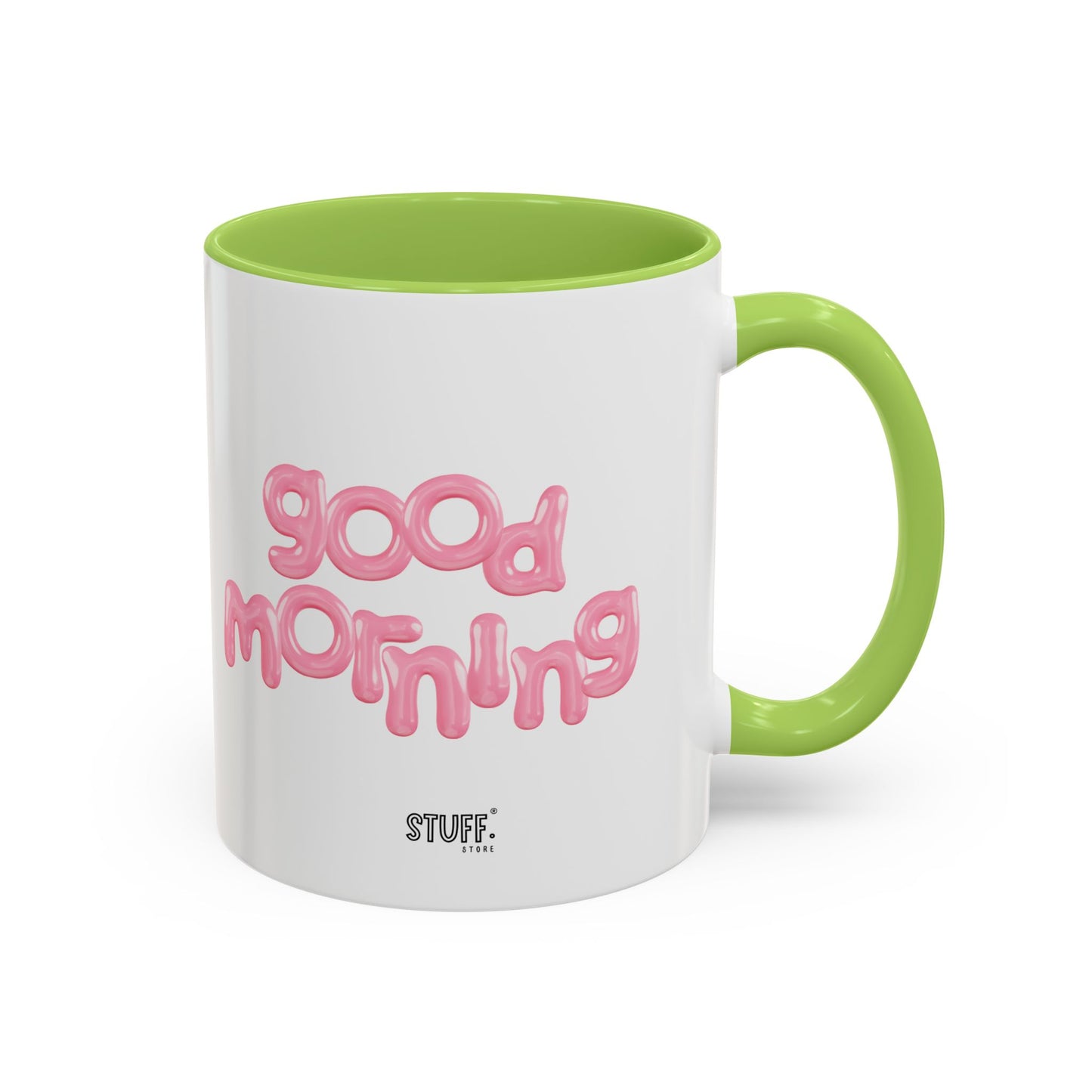 Balloon Cup | Two-tone ceramic mug with "balloon" lettering - 330ml