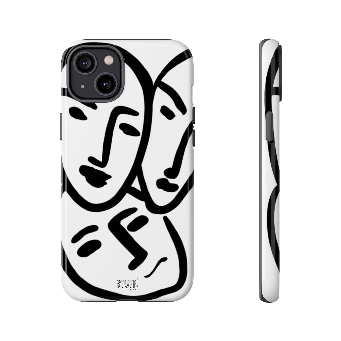 Les Trois Visages | Coque résistante double protection — inspiration Matisse