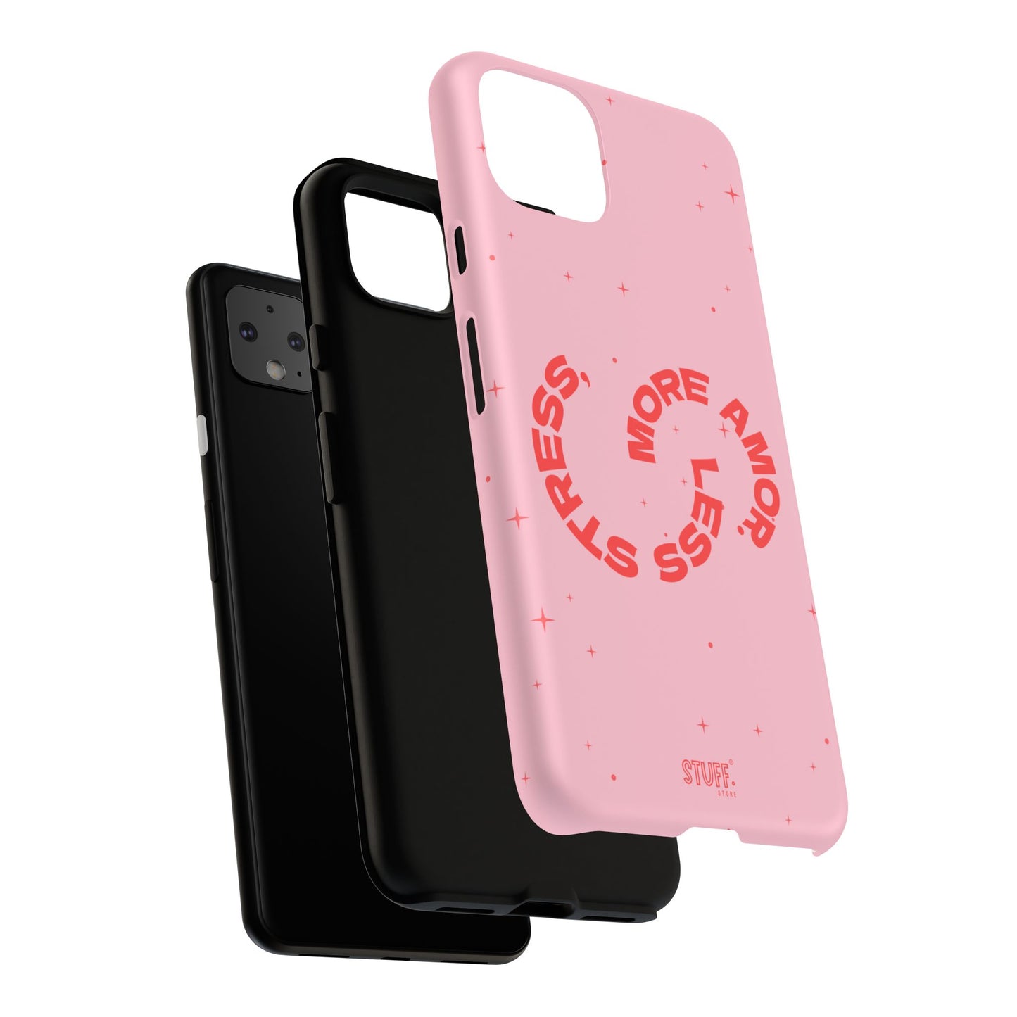 More Amor Case | Coque résistante double protection avec phrase Bienveillante