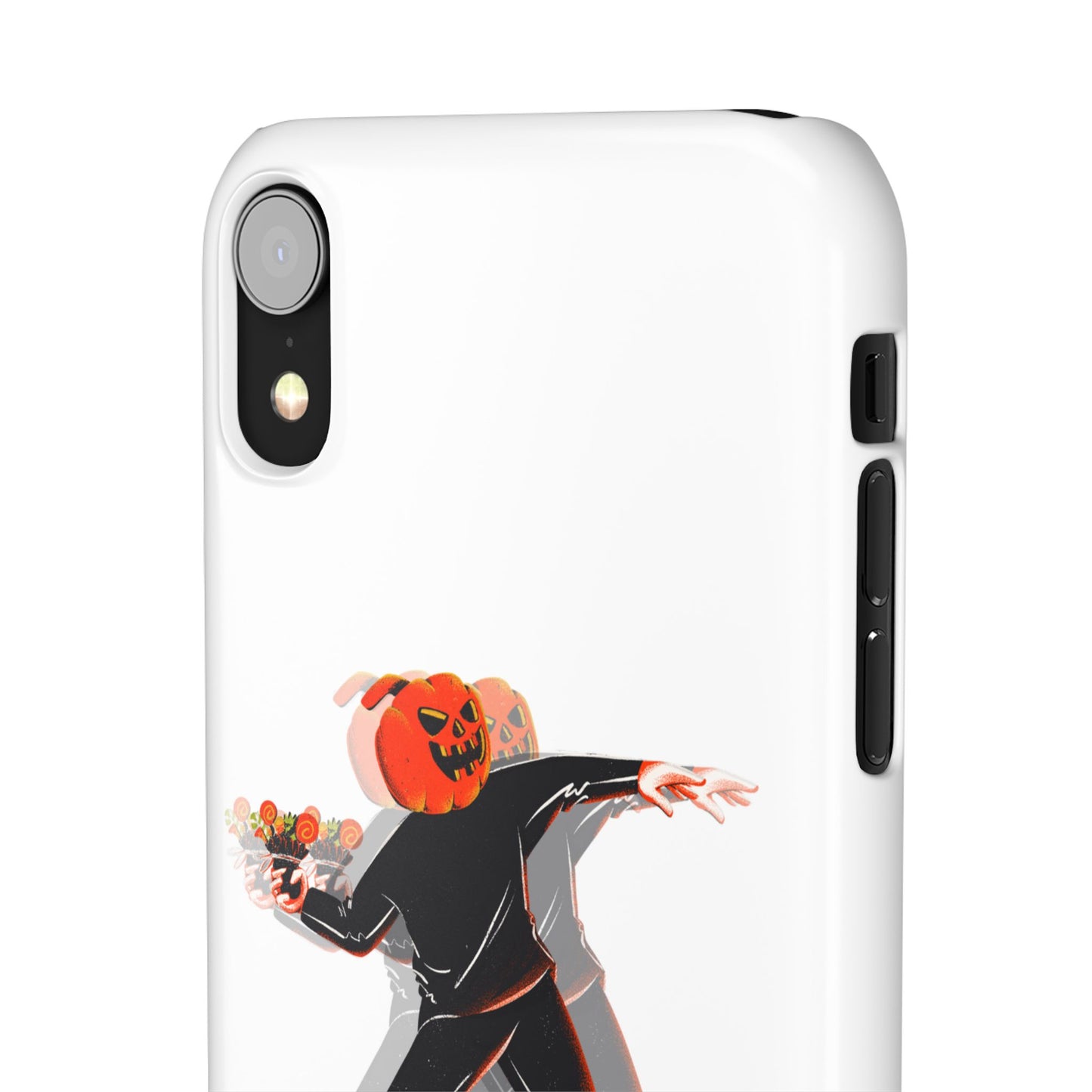 Pumpksy | Coque snap légère et résistante inspiration Banksy – Blanc