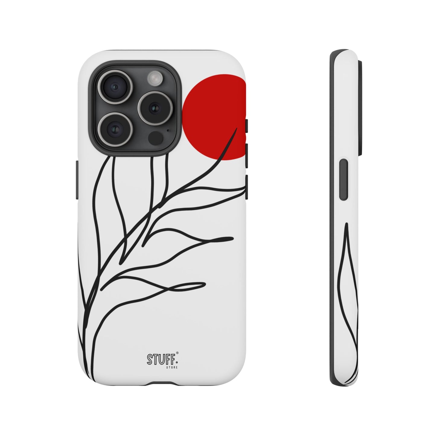 Red Sun Case | Coque résistante double protection avec Design Minimaliste