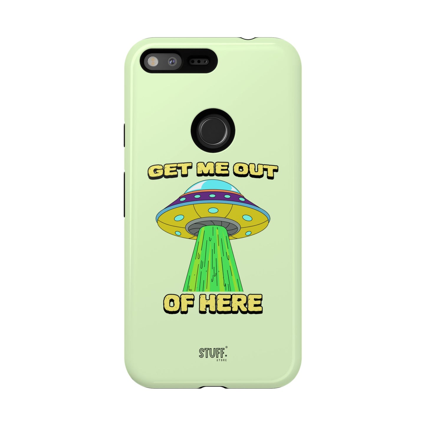 Get Me Out of Here | Coque résistante anti-choc — Vert Menthe
