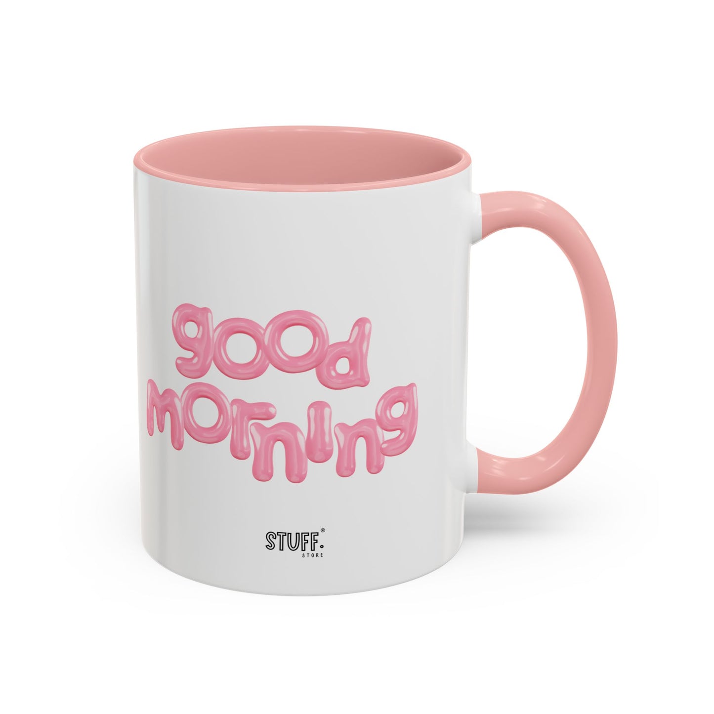 Balloon Cup | Two-tone ceramic mug with "balloon" lettering - 330ml