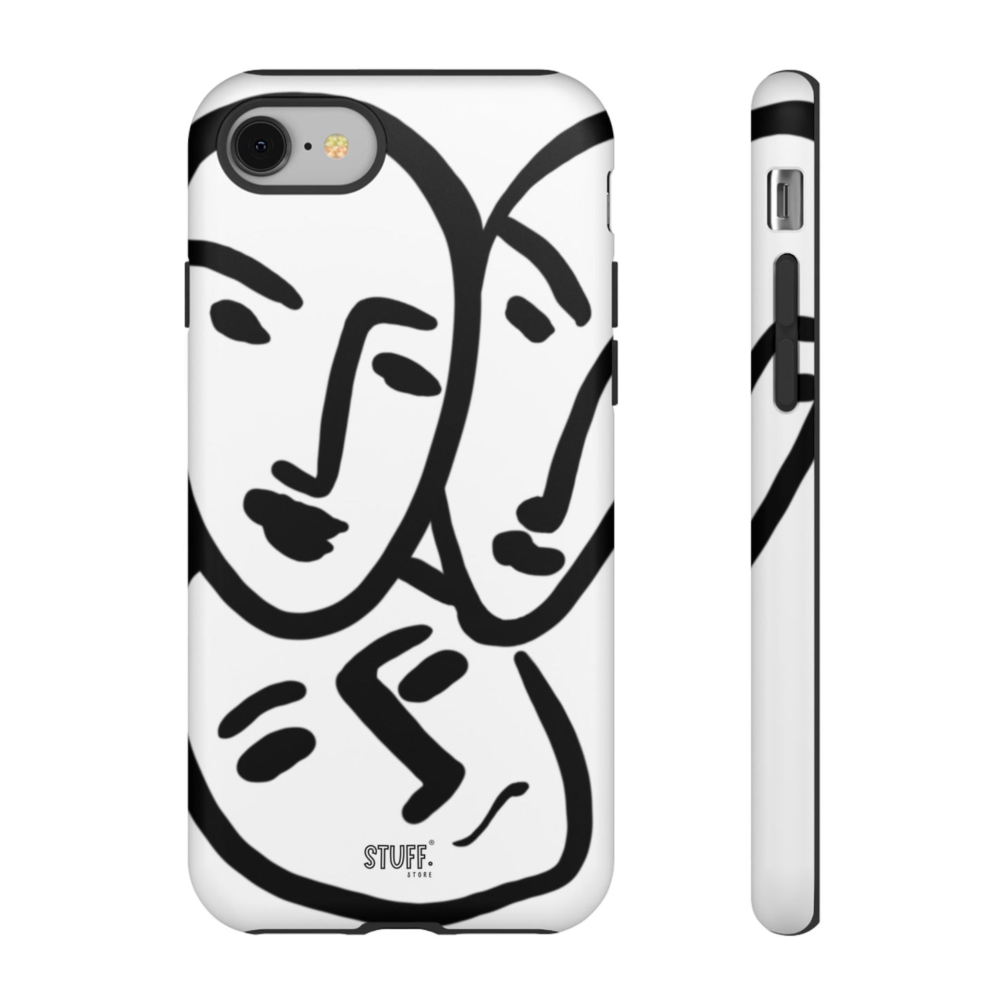 Les Trois Visages | Coque résistante double protection — inspiration Matisse