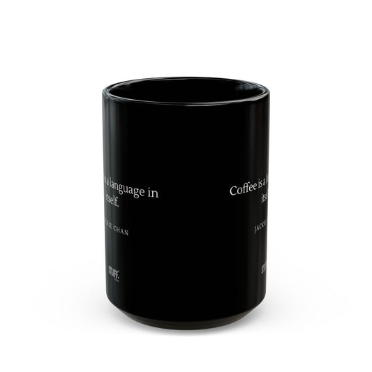 Jackie Chan's Cup | Mug en céramique noir avec citation – 330ml / 440ml