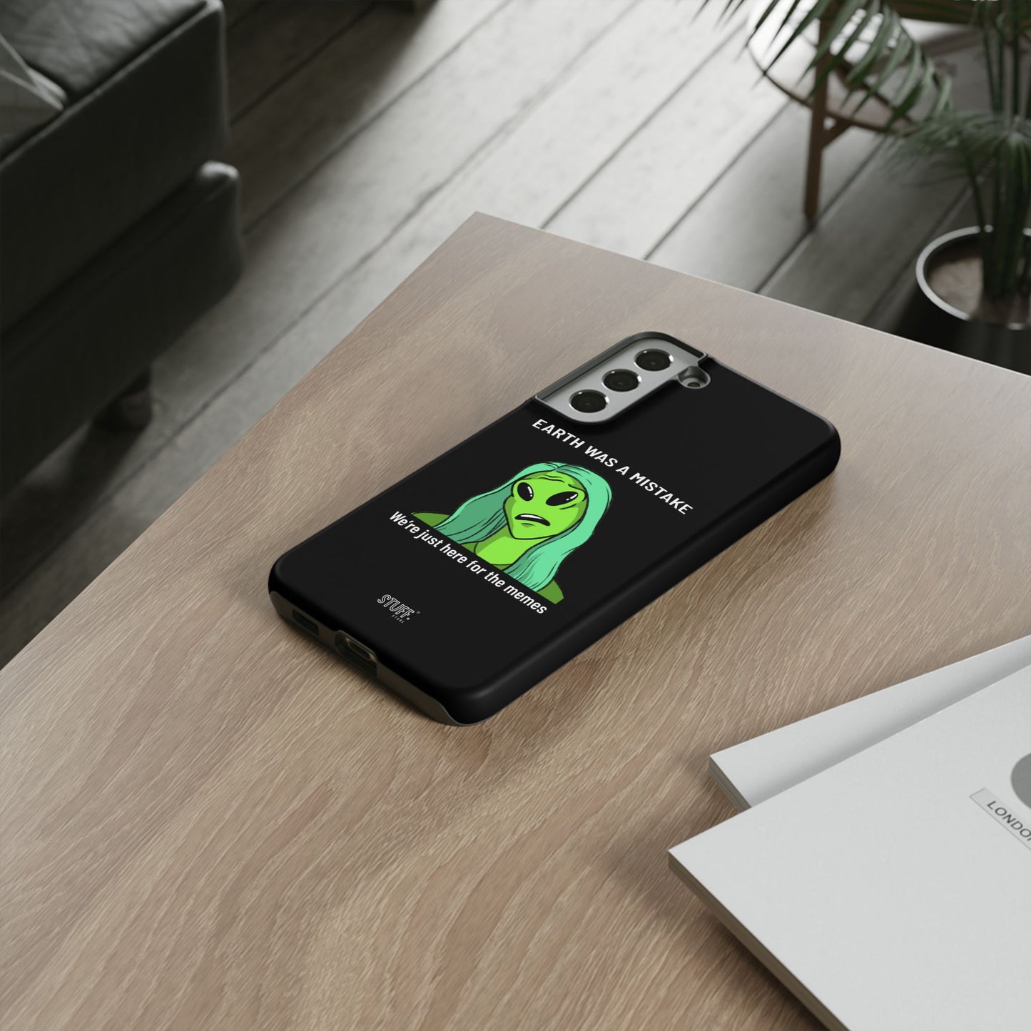 Meme Liking Alien Case | Coque résistante double protection pour les amateurs de Pop Culture