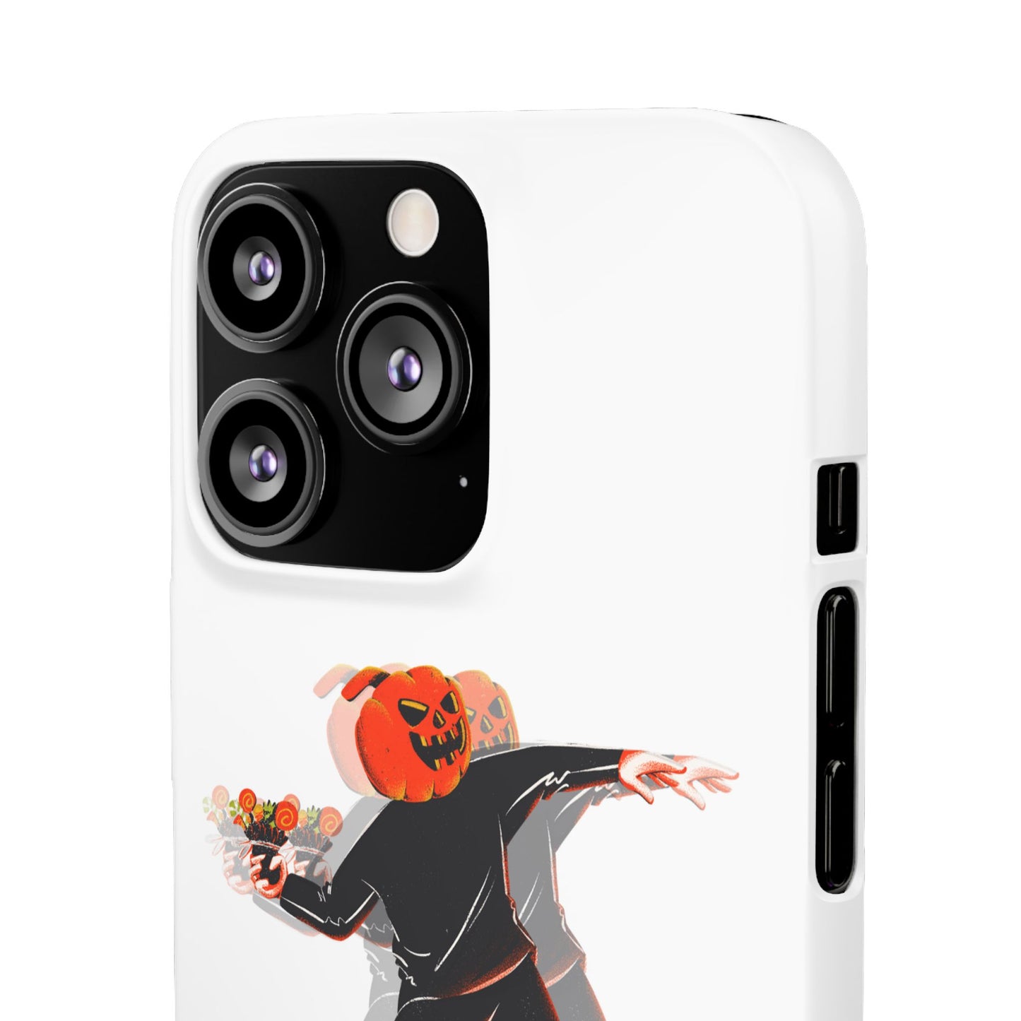 Pumpksy | Coque snap légère et résistante inspiration Banksy – Blanc