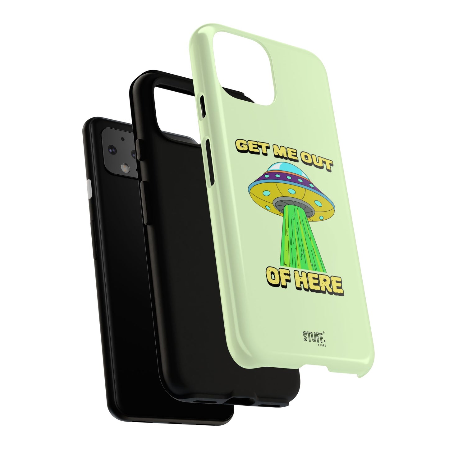 Get Me Out of Here | Coque résistante anti-choc — Vert Menthe