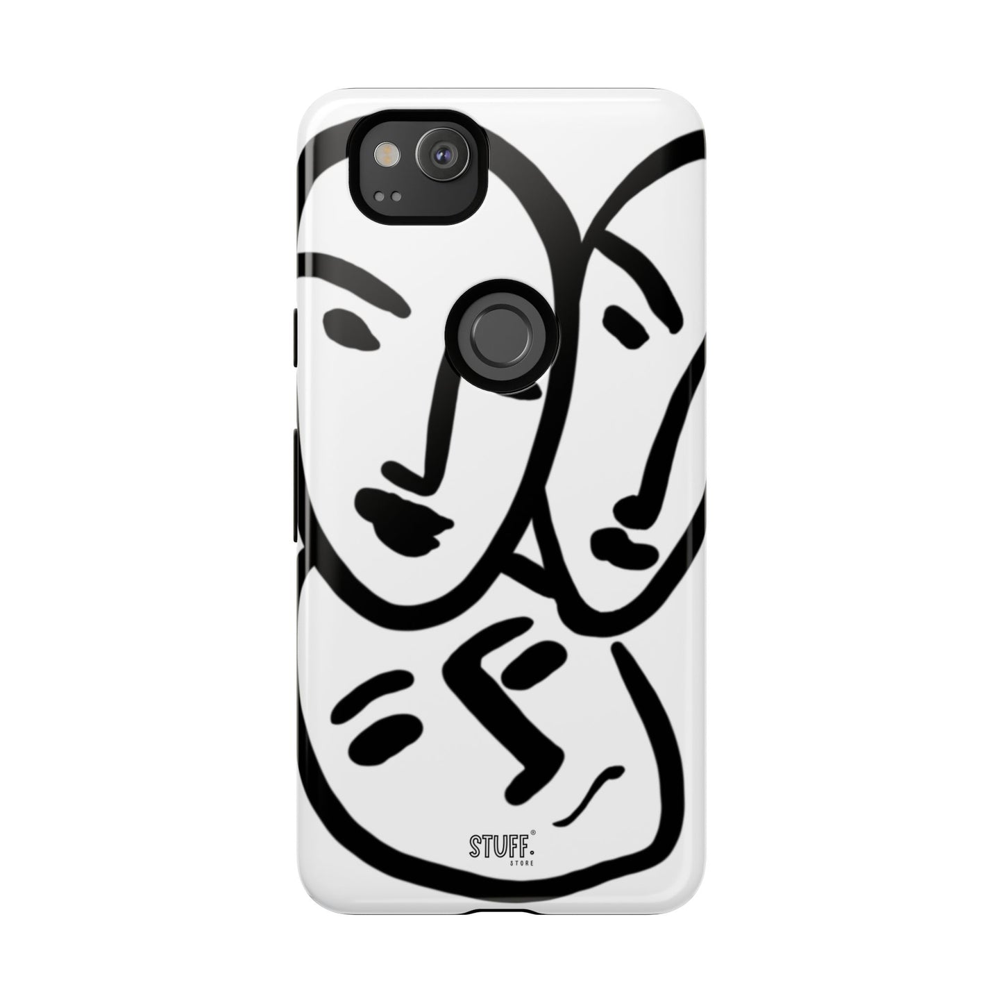 Les Trois Visages | Coque résistante double protection — inspiration Matisse