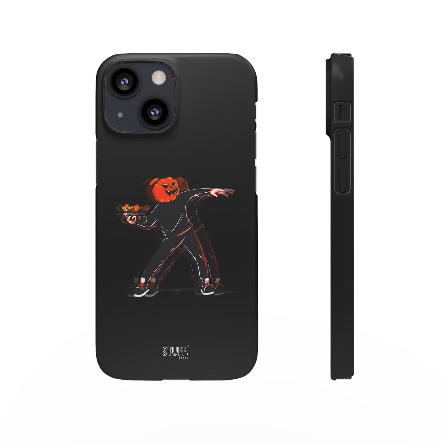 Pumpksy | Coque snap légère et résistante inspiration Banksy – Noir