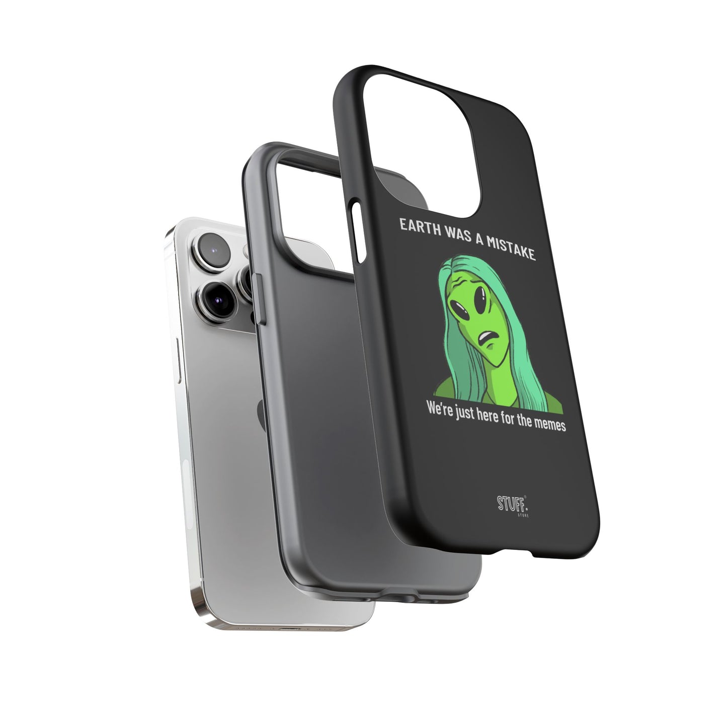 Meme Liking Alien Case | Coque résistante double protection pour les amateurs de Pop Culture