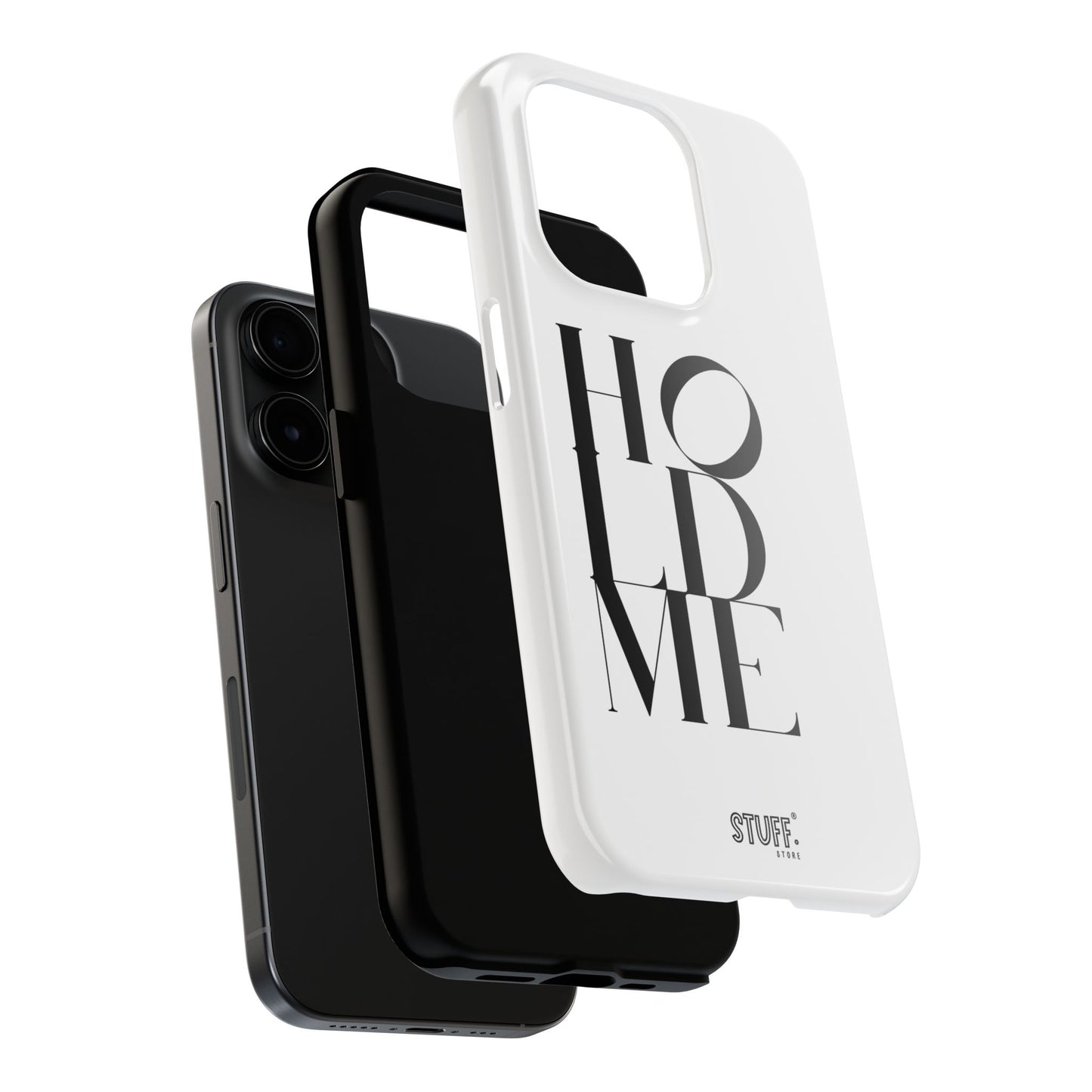 Hold Me | Coque résistante et durable avec Design épuré Monochrome