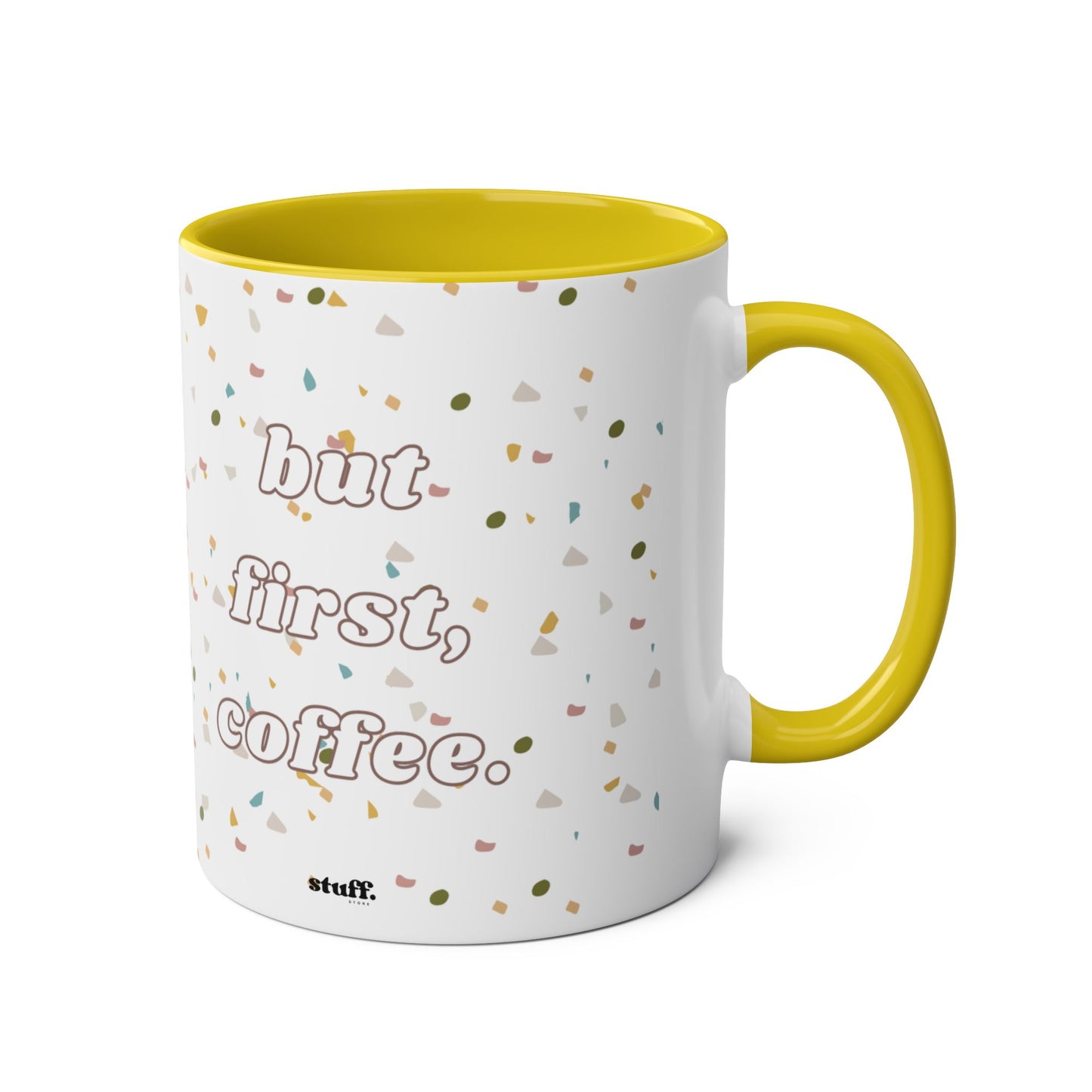 but first, coffee two-tone coffee mug
