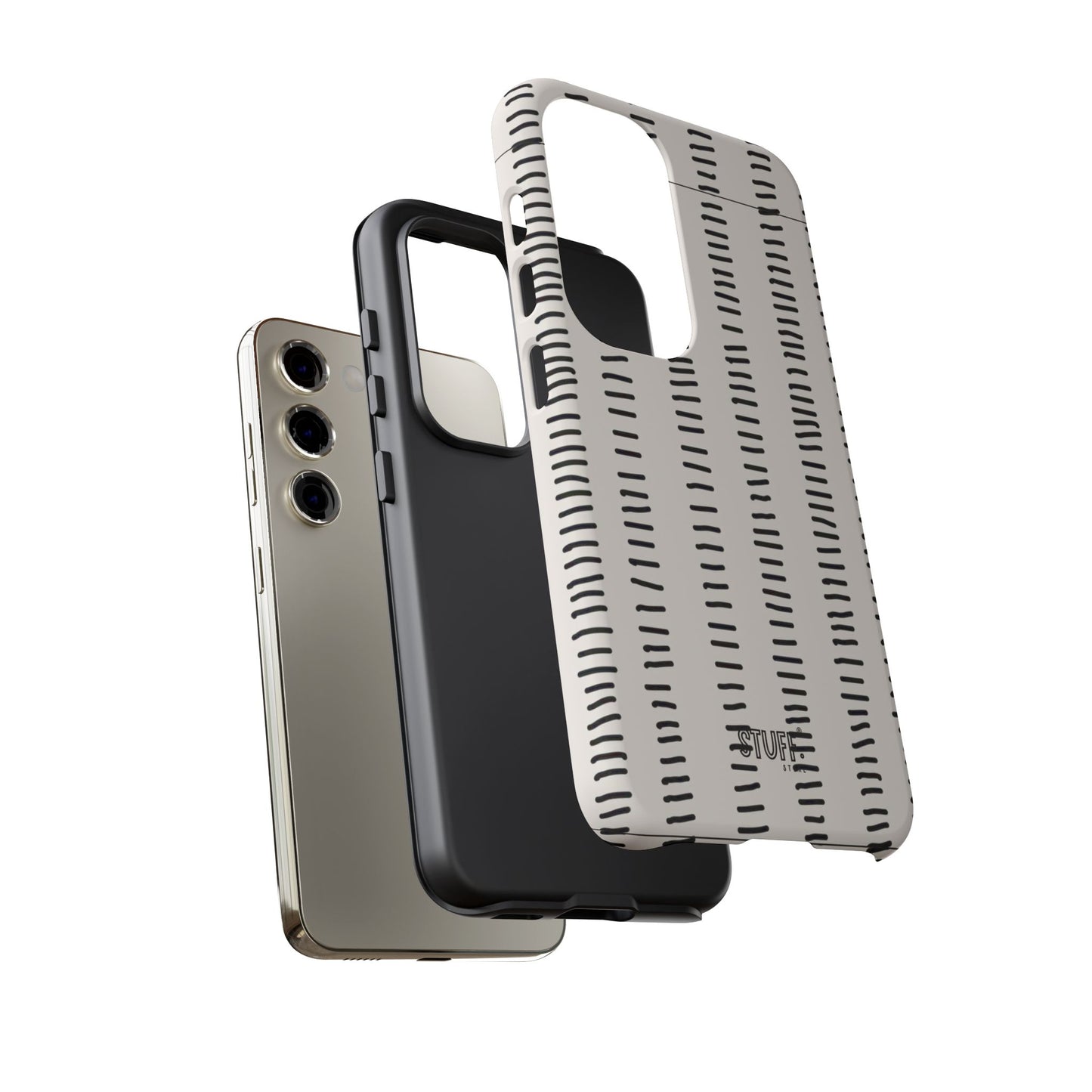 Striped Case | Coque résistante double protection antichoc - Design Minimaliste