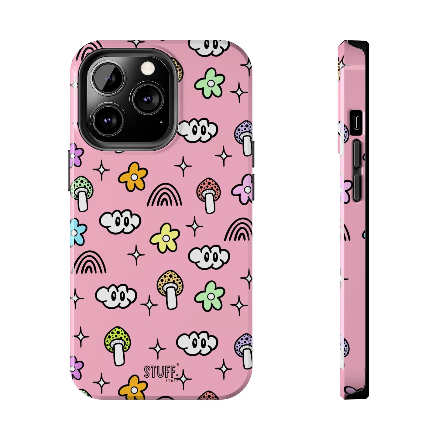 Pixie Case | Coque résistante double protection | Pixie Collection - Pink Matte Effect