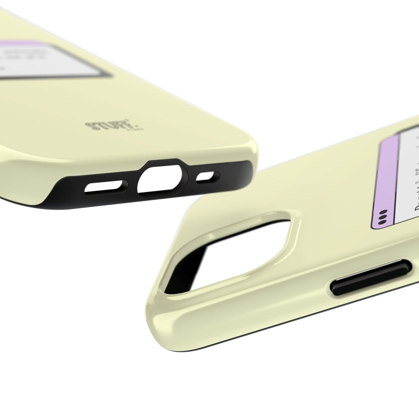 Window Case | Coque résistante à double protection avec citation – Design minimal & message puissant
