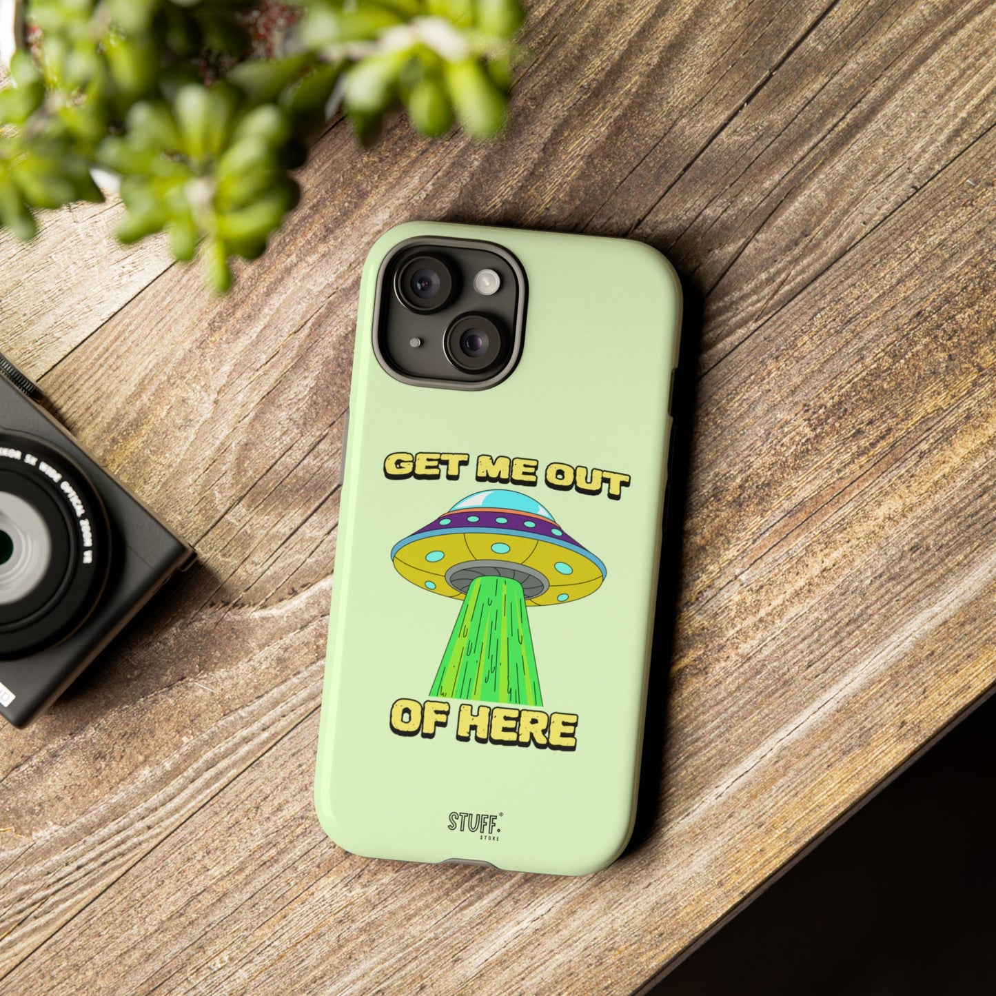 Get Me Out of Here | Coque résistante anti-choc — Vert Menthe