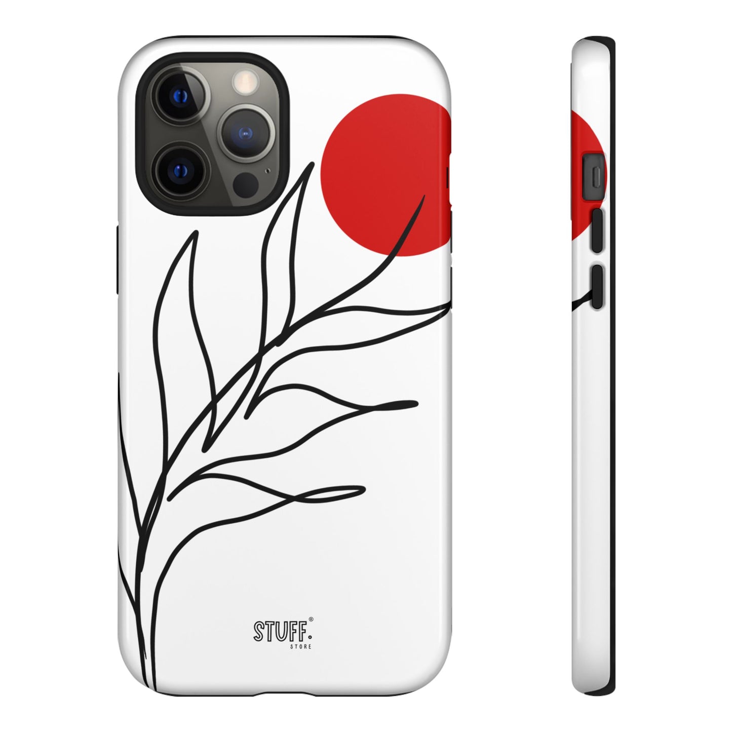 Red Sun Case | Coque résistante double protection avec Design Minimaliste