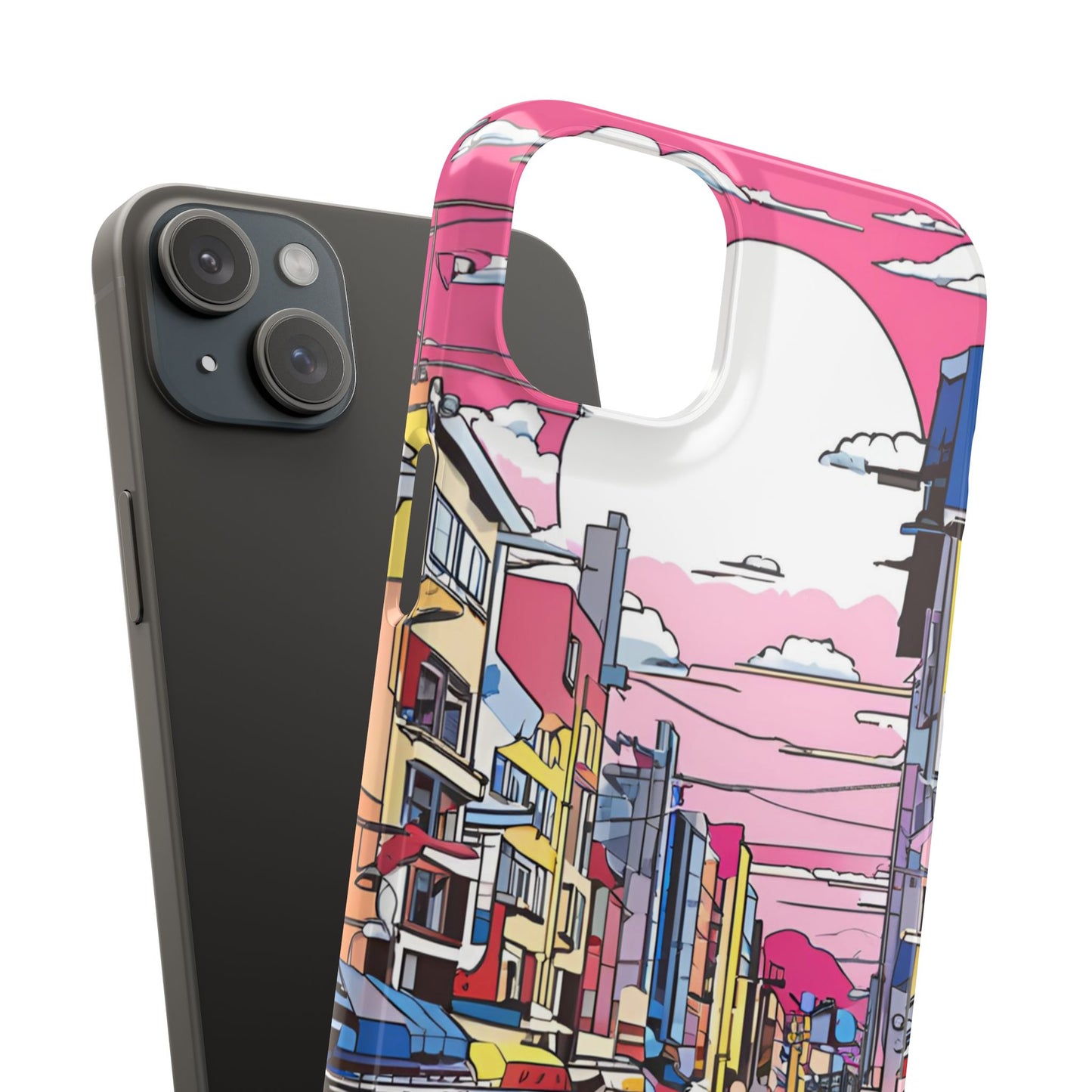 Pop Art Sunset | Coque snap légère et résistante inspiration Lichtenstein