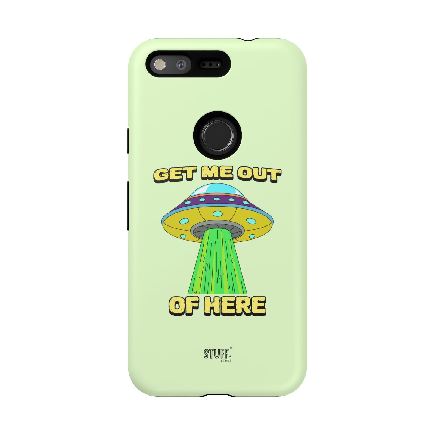 Get Me Out of Here | Coque résistante anti-choc — Vert Menthe