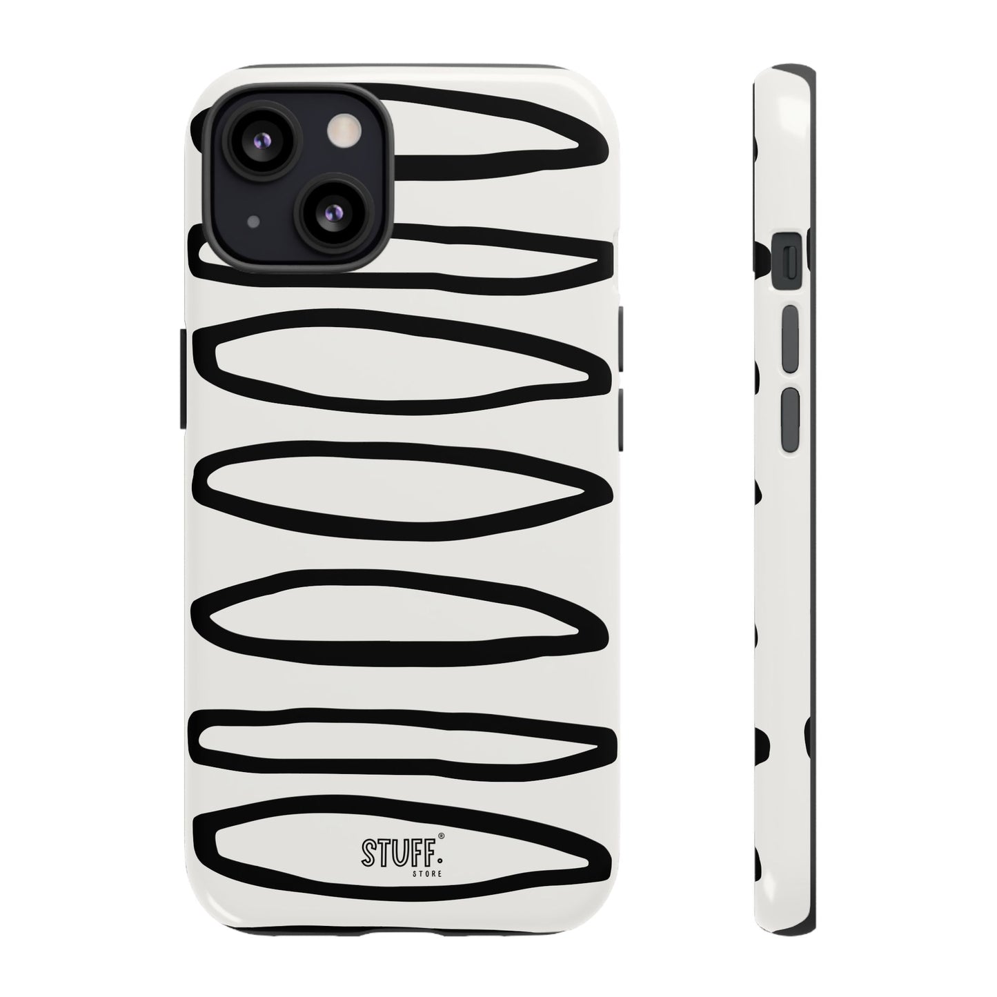 Loopy Case | Coque résistante double protection - Motif cercles abstraits