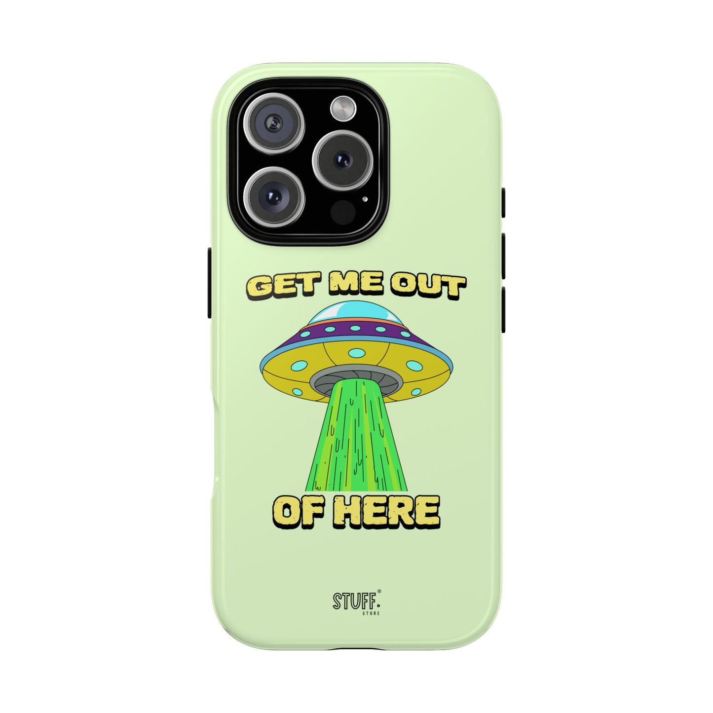 Get Me Out of Here | Coque résistante anti-choc — Vert Menthe