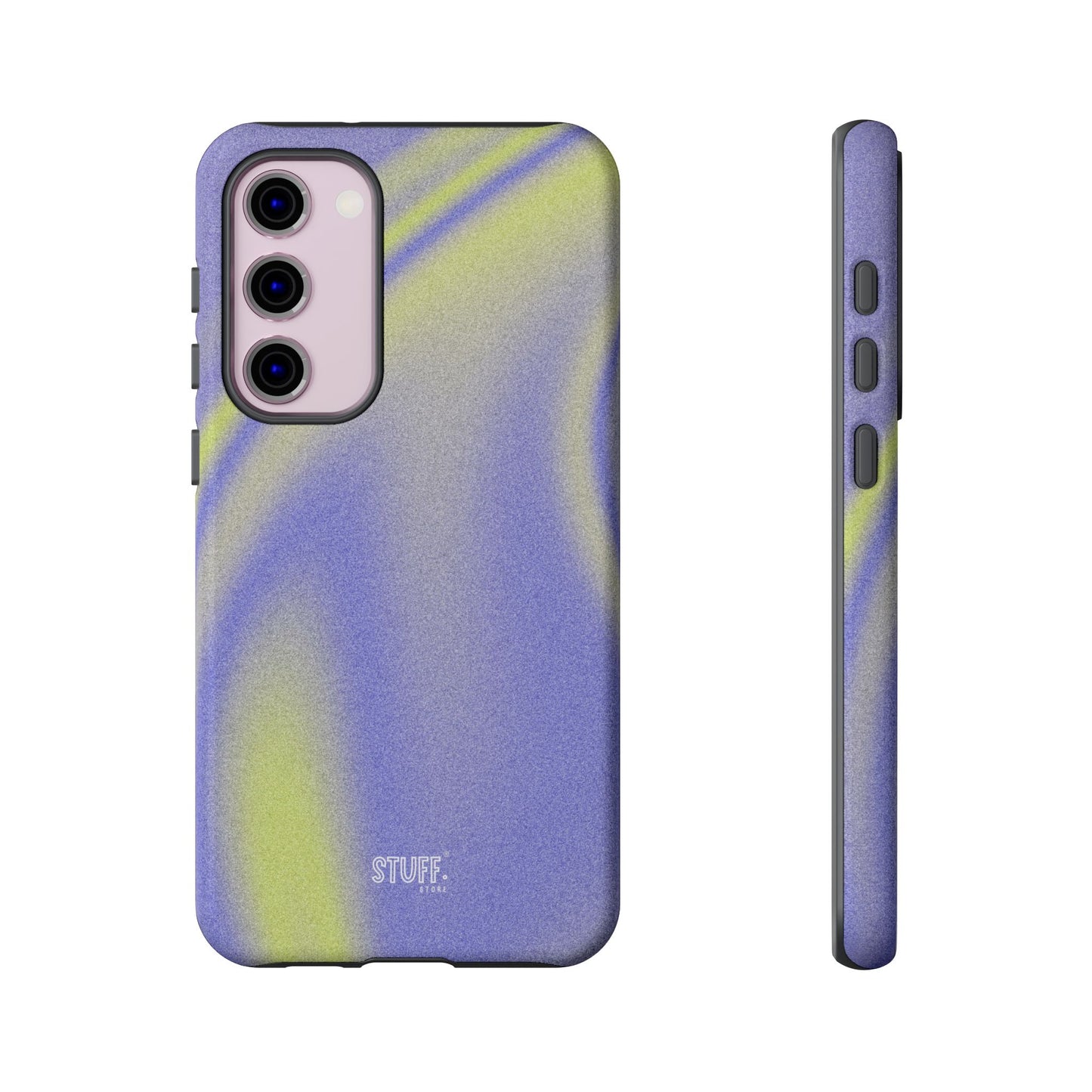 Vibrant Case | Coque résistante double protection anti-choc - Violet & Jaune
