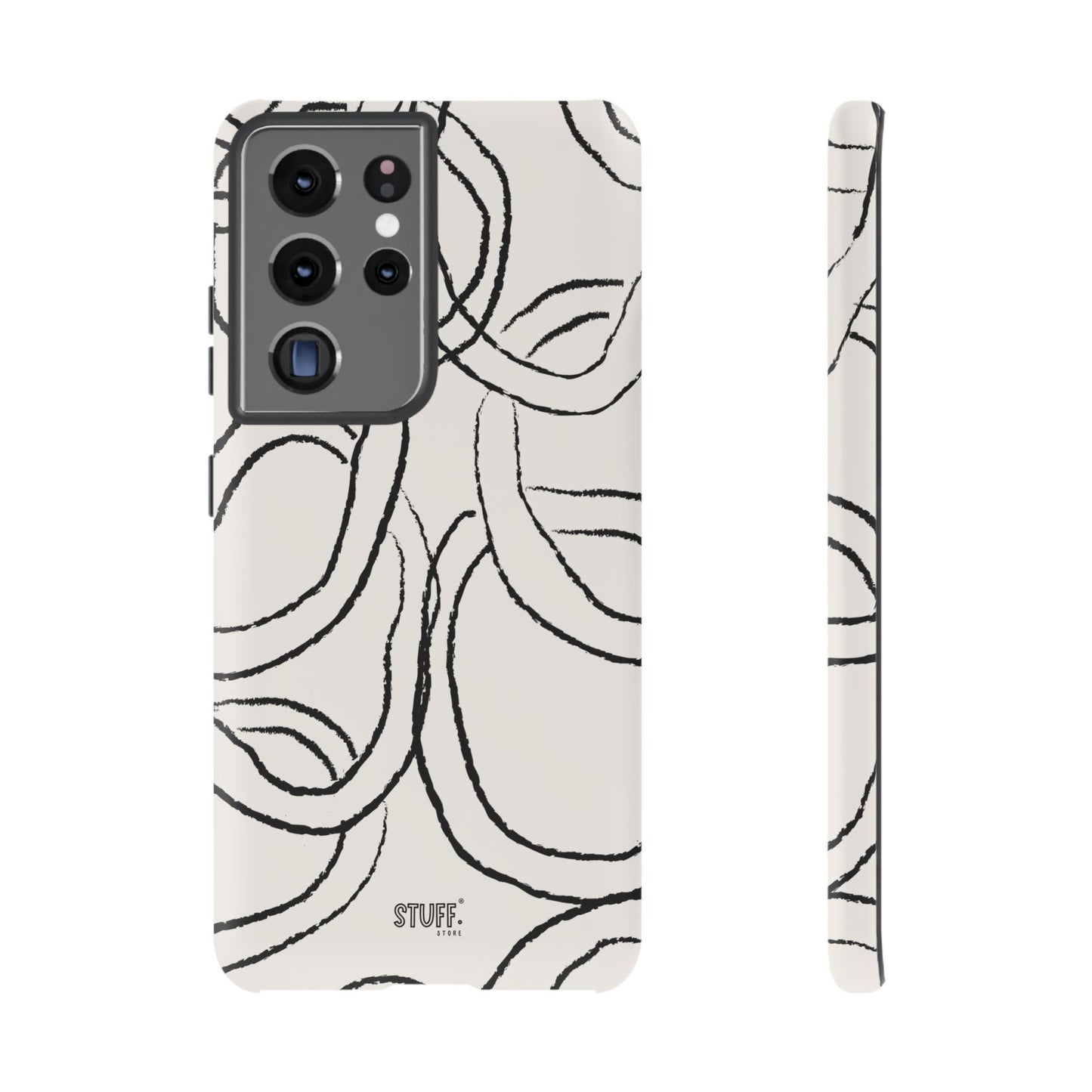 Doodly Case | Coque résistante double protection avec Design Gribouillis Minimaliste