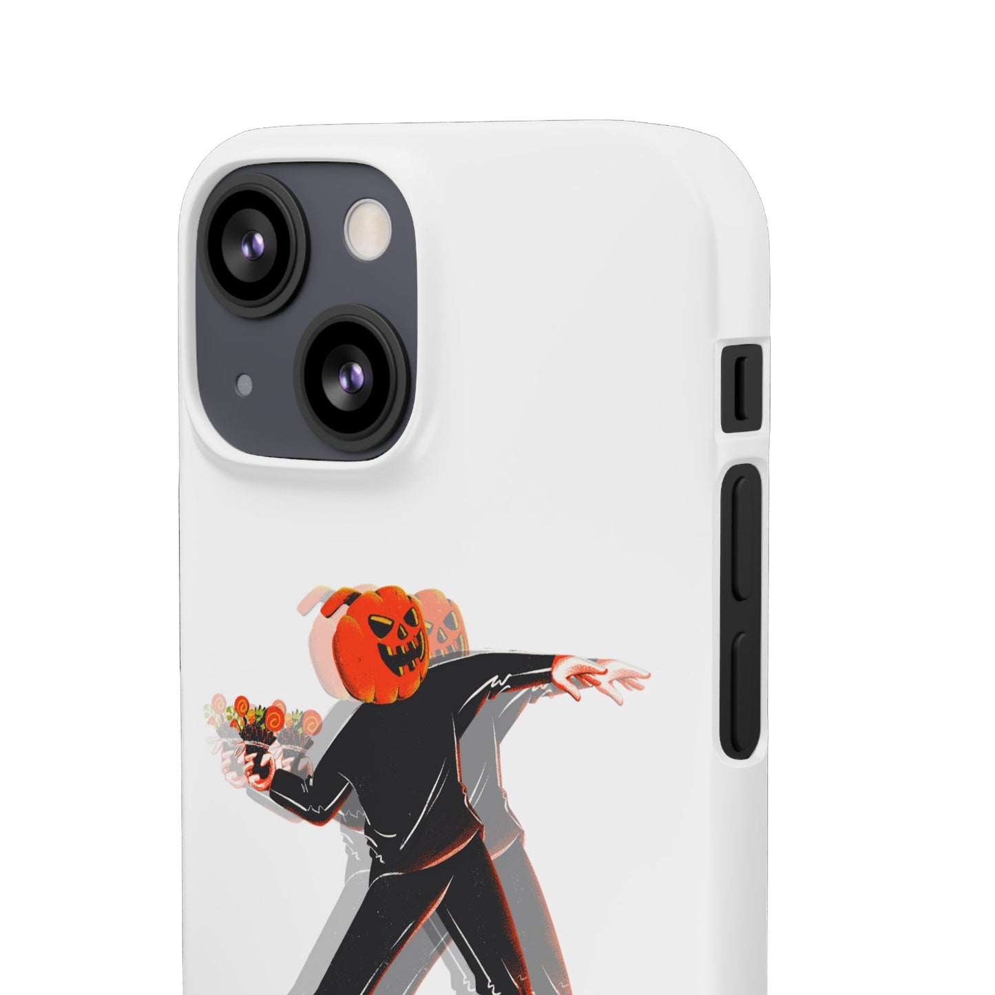 Pumpksy | Coque snap légère et résistante inspiration Banksy – Blanc
