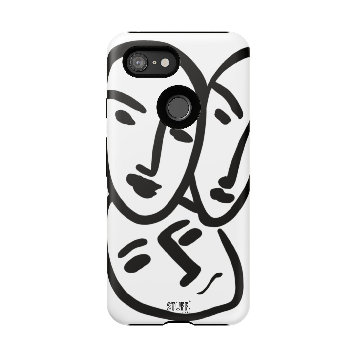 Les Trois Visages | Coque résistante double protection — inspiration Matisse